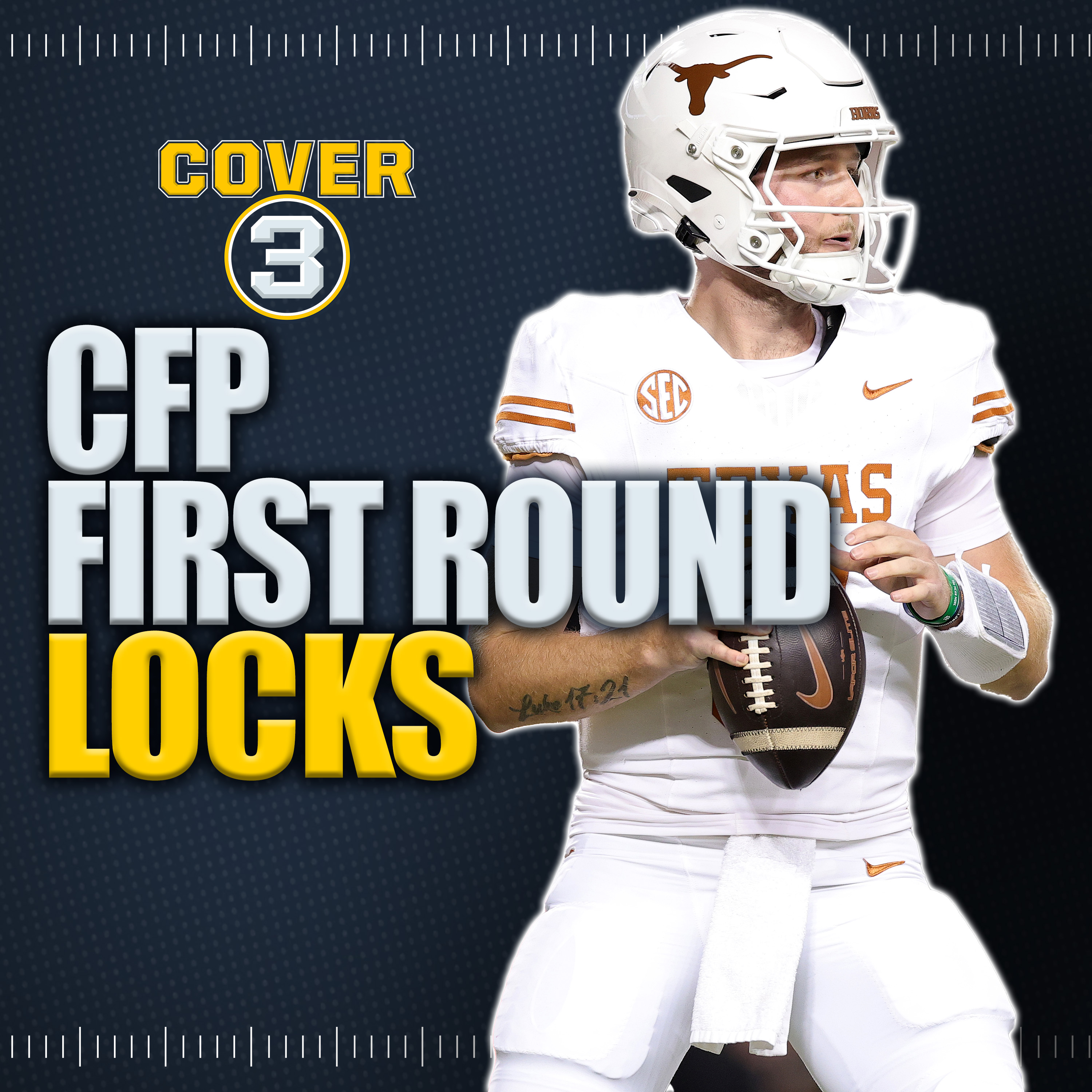 College Football Playoff First Round LOCKS | Tennessee-Ohio State | Clemson-Texas | Cover 3 episode artwork