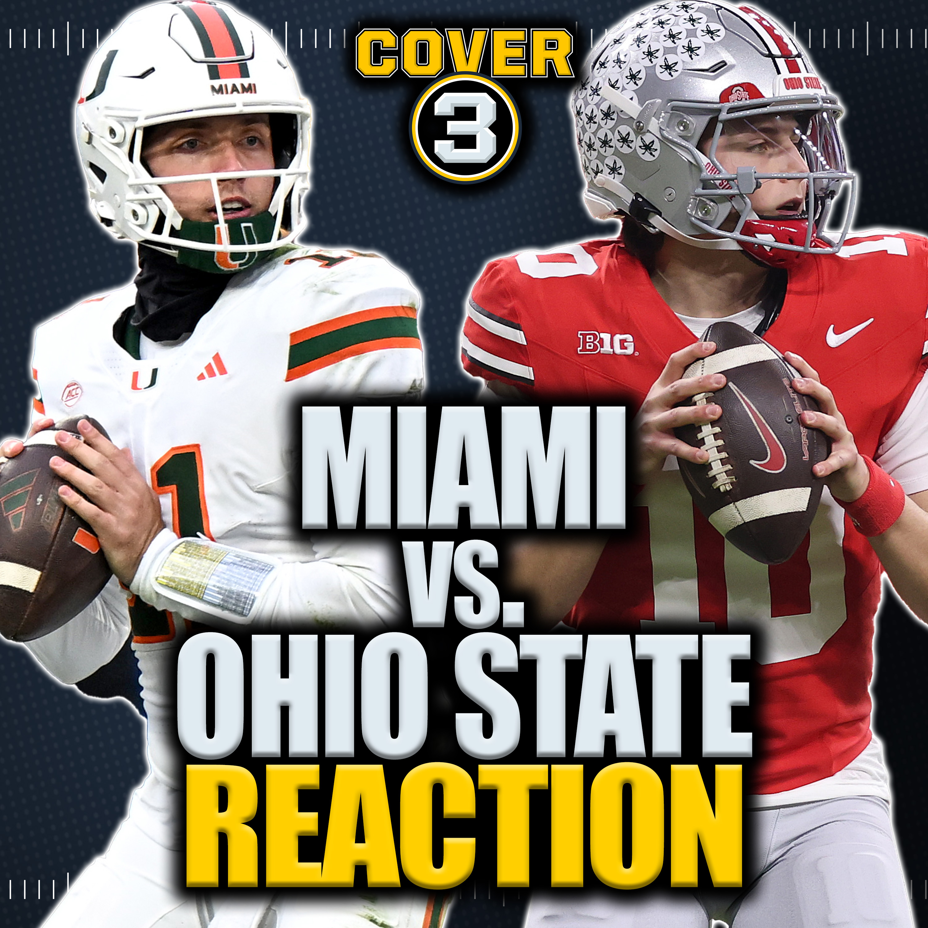 Miami UPSETS Ohio State In Cotton Bowl | INSTANT REACTION | CFP Quarterfinal Results episode artwork