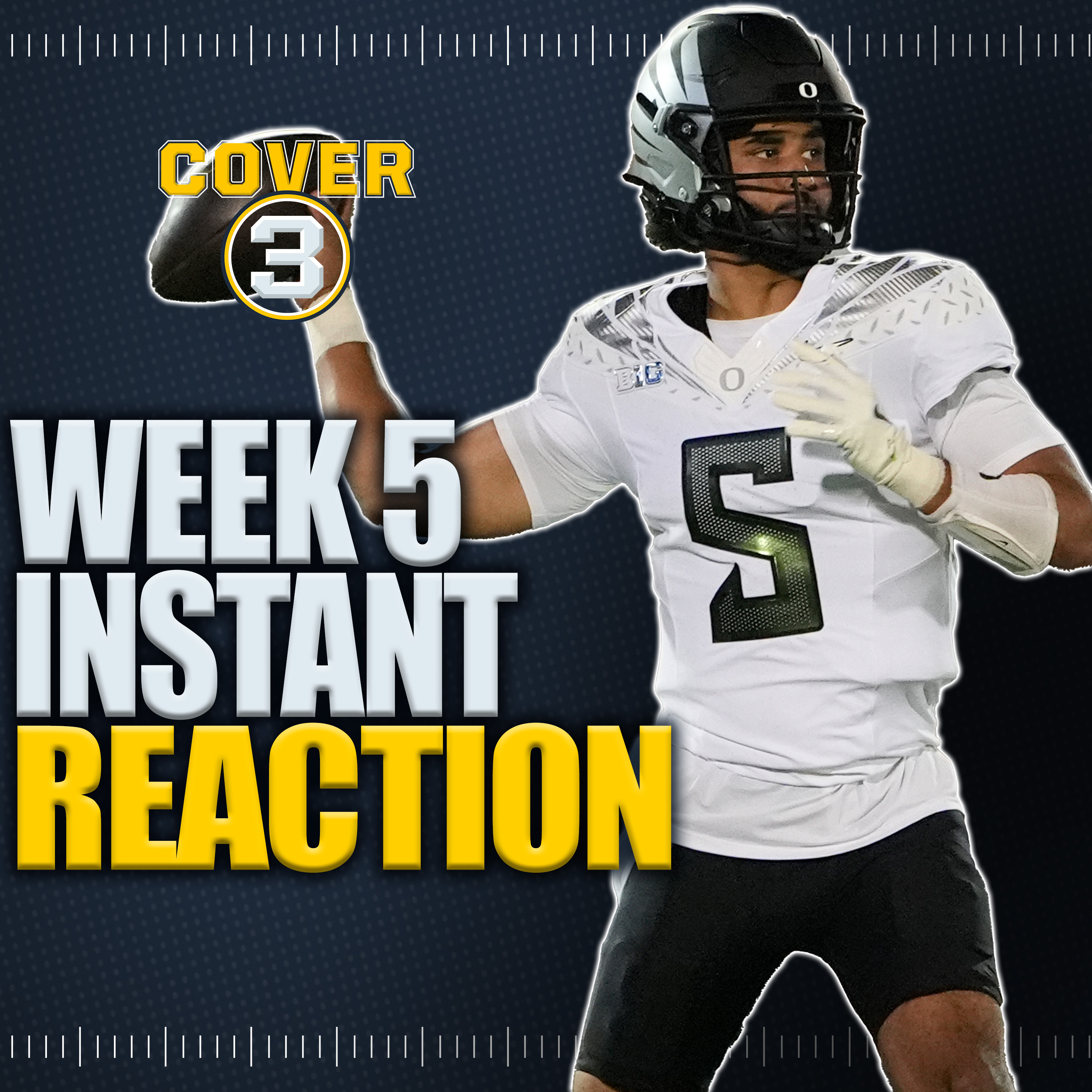 Week 5 INSTANT REACTION | Oregon-Penn State | Alabama-Georgia | LSU-Ole Miss | FSU Loses | Cover 3 episode artwork