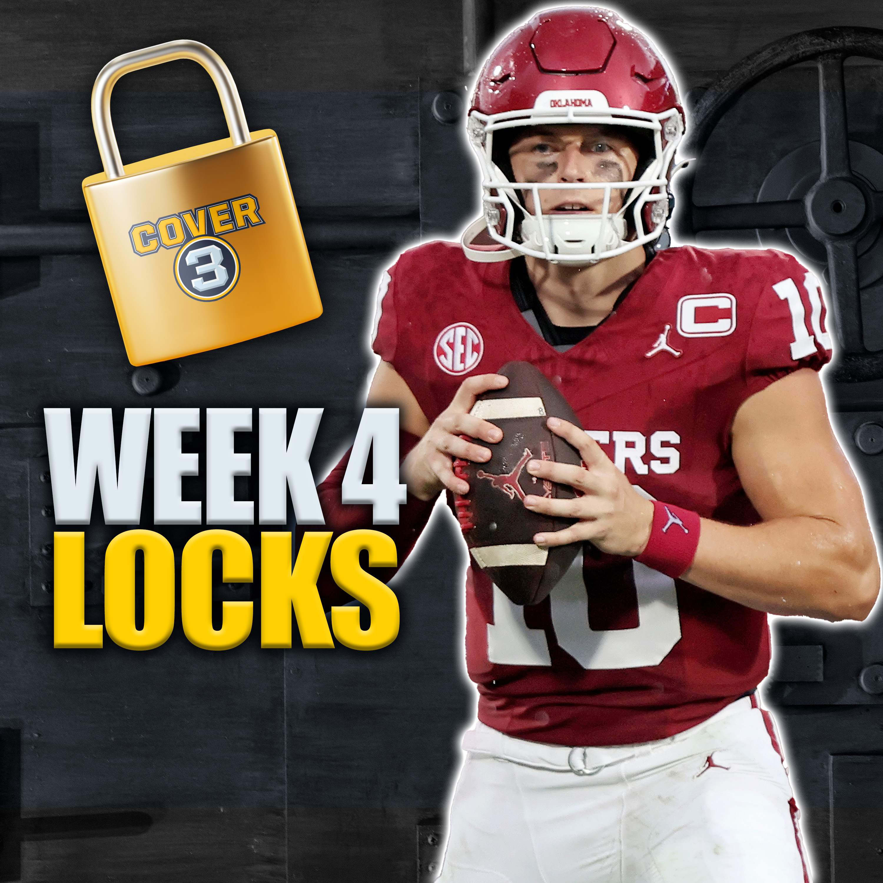 Week 4 LOCKS: Best Bets for Miami-Florida, Auburn-Oklahoma, Michigan-Nebraska and More! | Cover 3 episode artwork