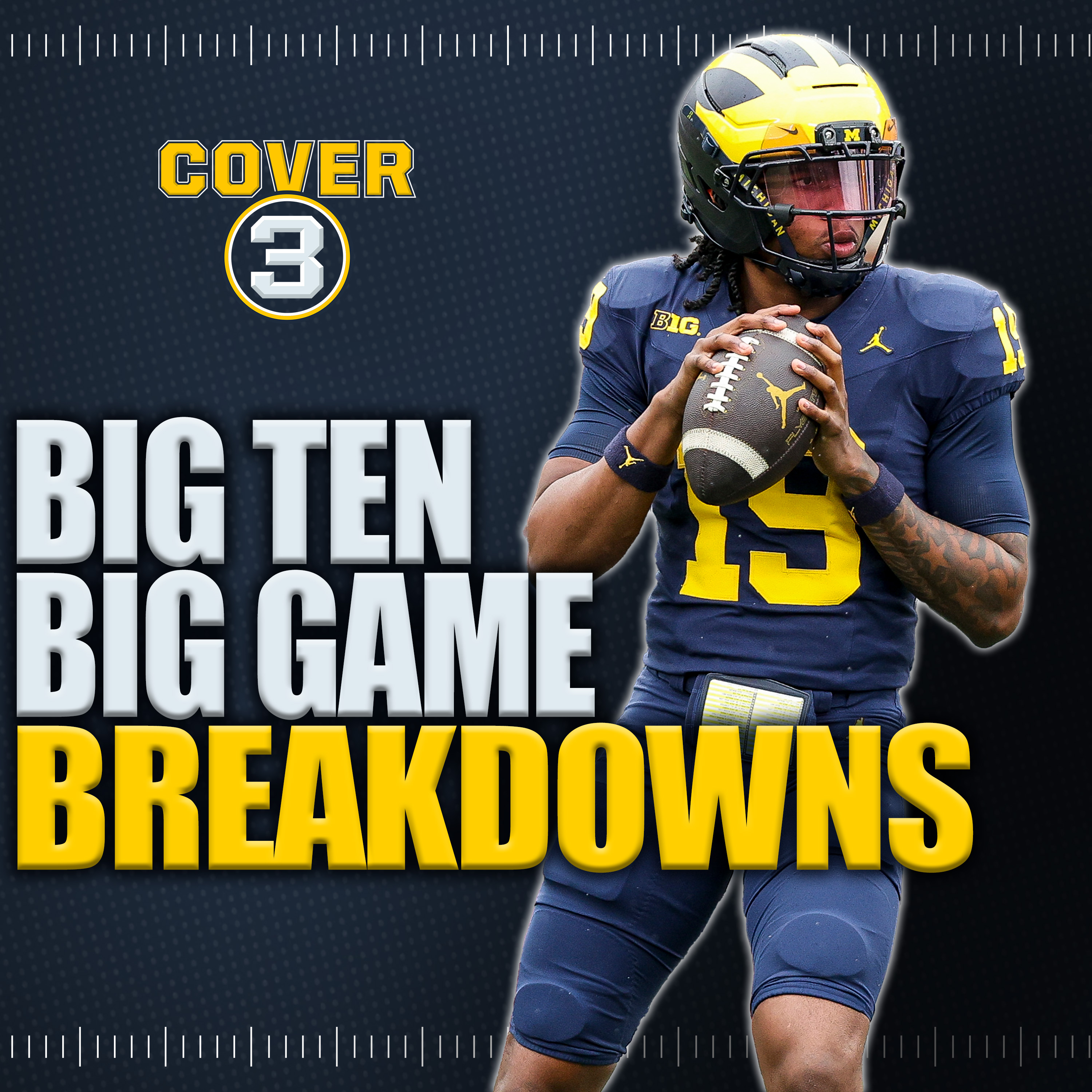 Big Ten Show: Michigan-Oklahoma | Oregon-Oklahoma State | Iowa-Iowa State | Cover 3  episode artwork