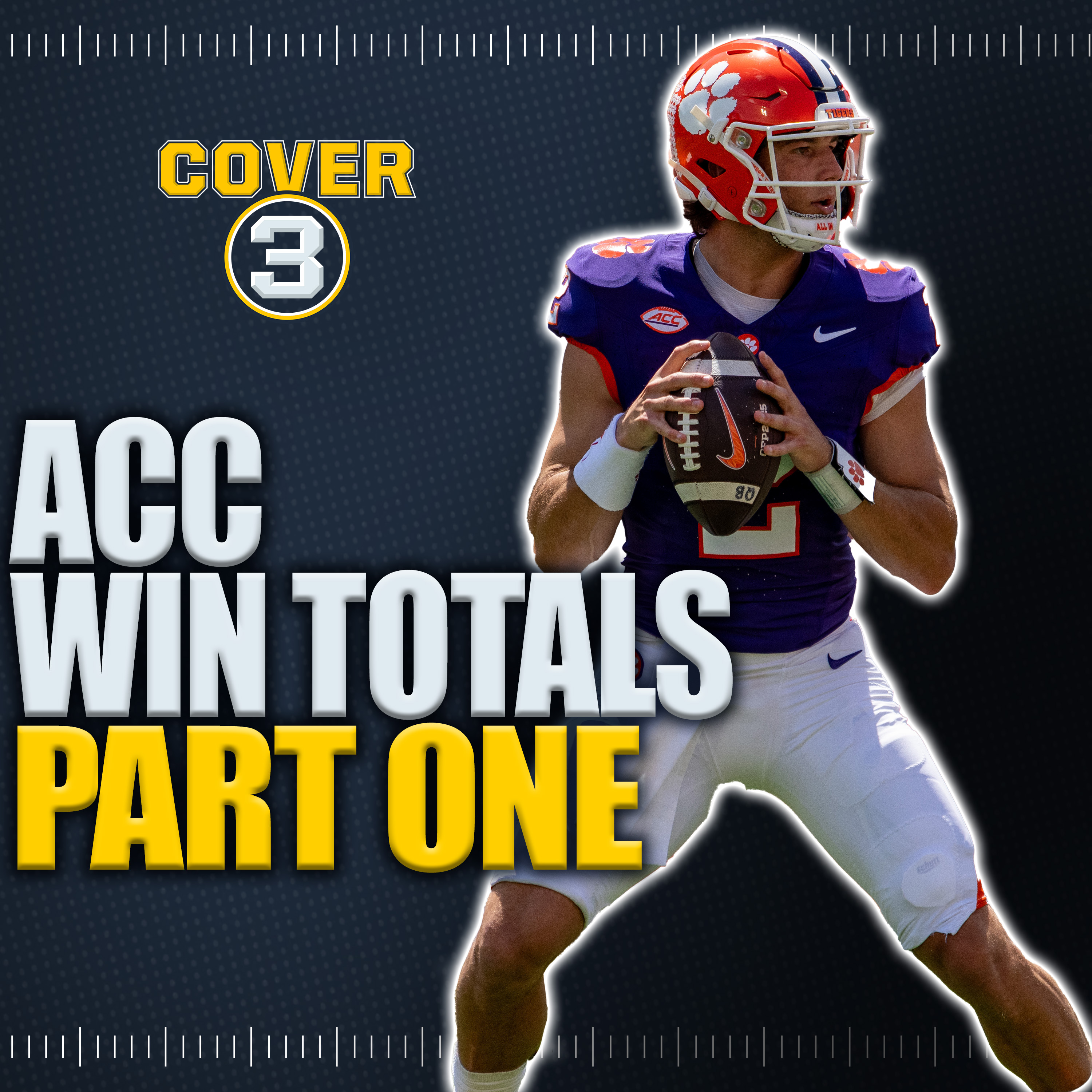 ACC Win Totals, Pt. 1: Clemson Defending The Crown, How Louisville & Miami Stack Up, more! | Cover 3 episode artwork