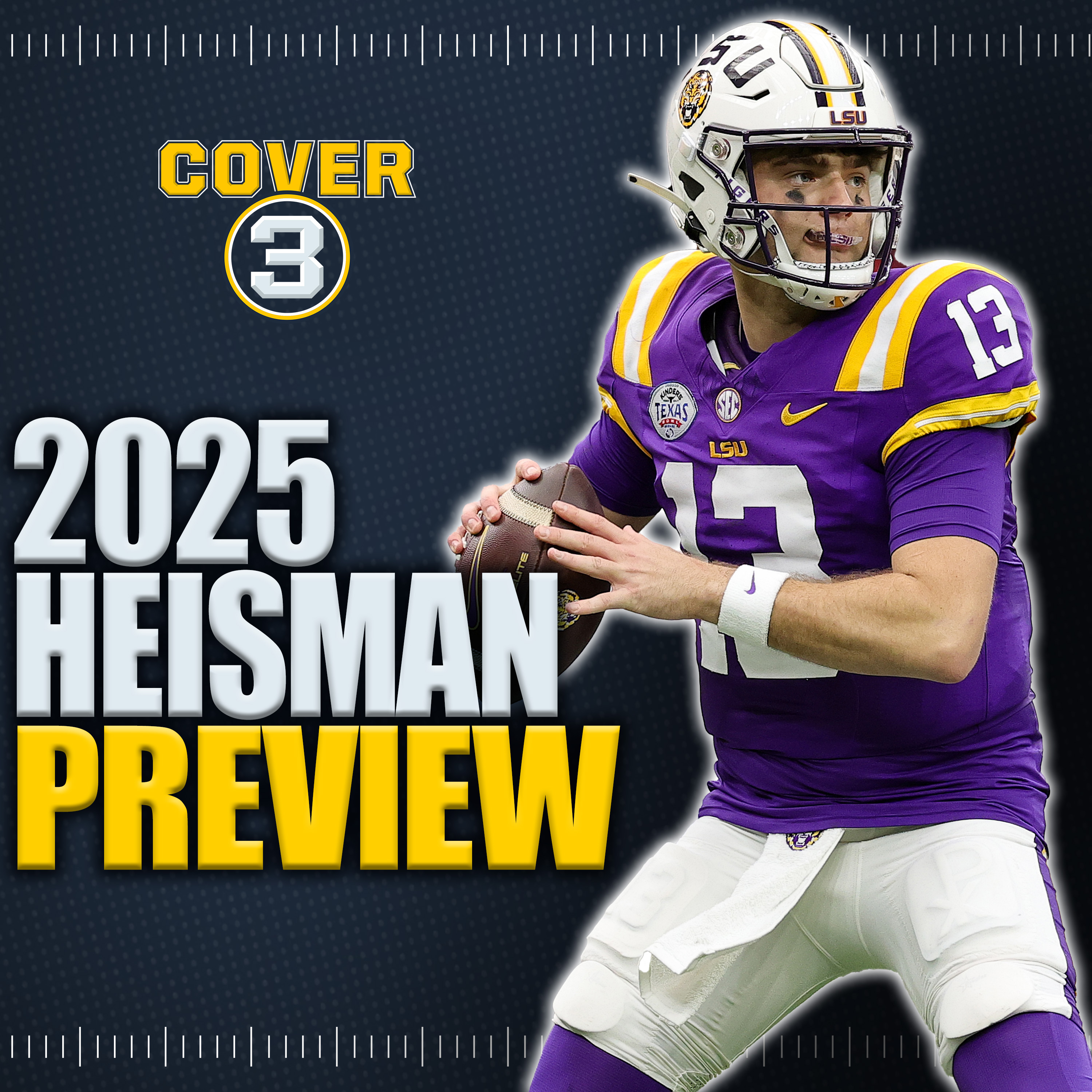 2025 Heisman Trophy Preview: Best Bets Among Contenders, Long Shots And More! | Cover 3 Podcast episode artwork