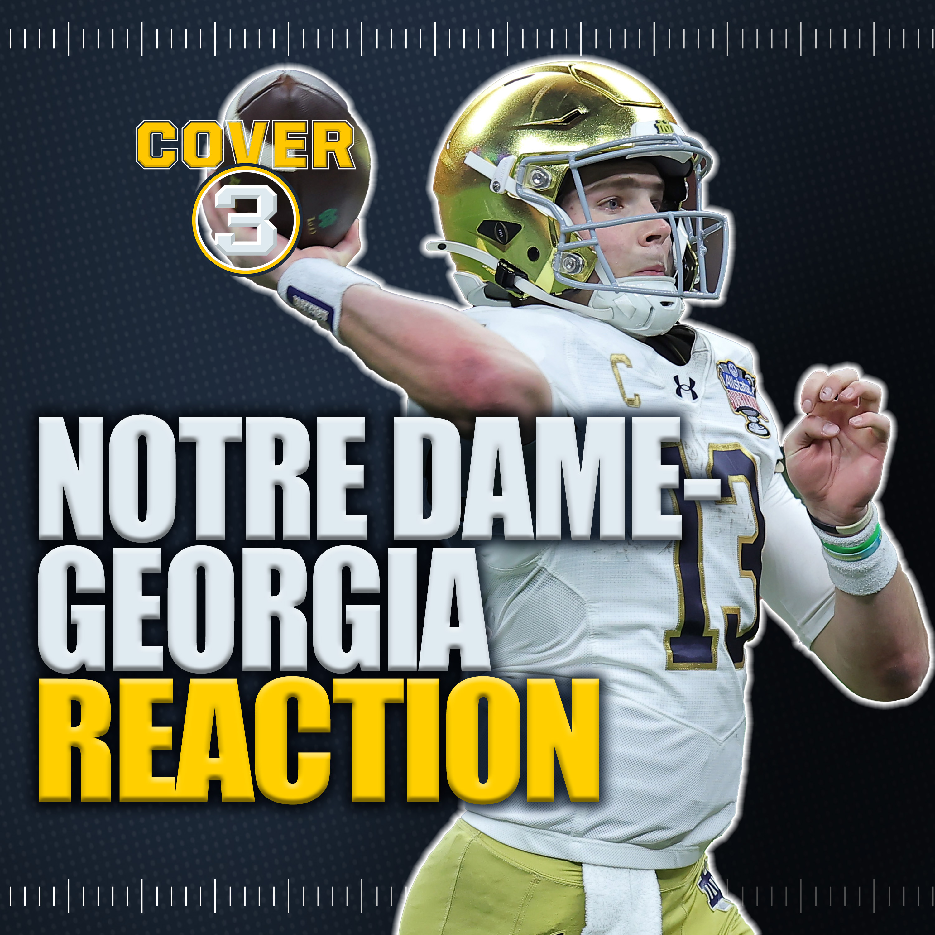 🚨 Notre Dame vs. Georgia Instant Reaction | Cover 3 College Football Podcast episode artwork