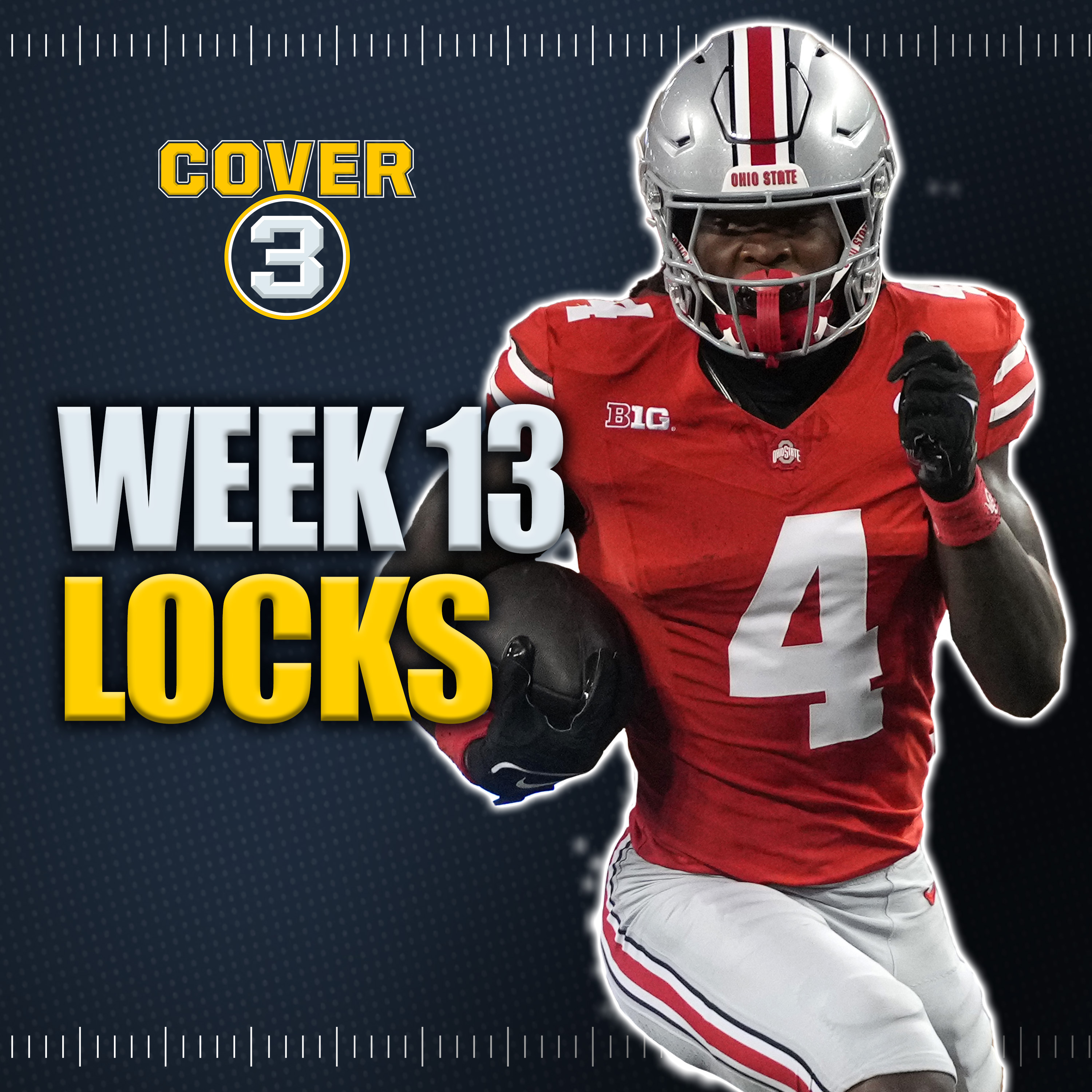 Week 13 LOCKS: Best Bets, Odds & Picks for College Football! | Indiana-Ohio State | Army-Notre Dame episode artwork