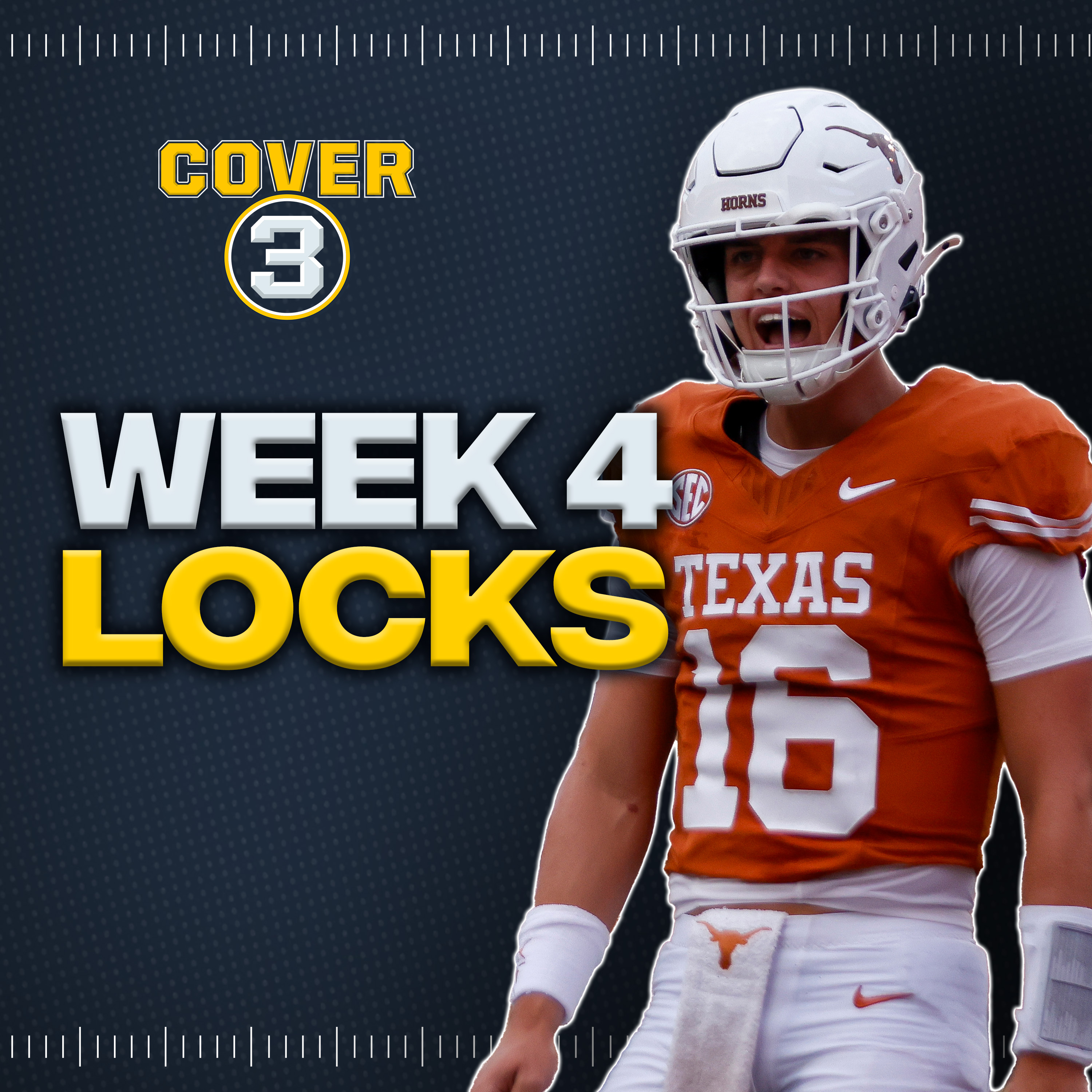 Week 4 LOCKS: Best Bets, Odds & Picks for College Football! | Tennessee-Oklahoma | Cover 3 Podcast episode artwork