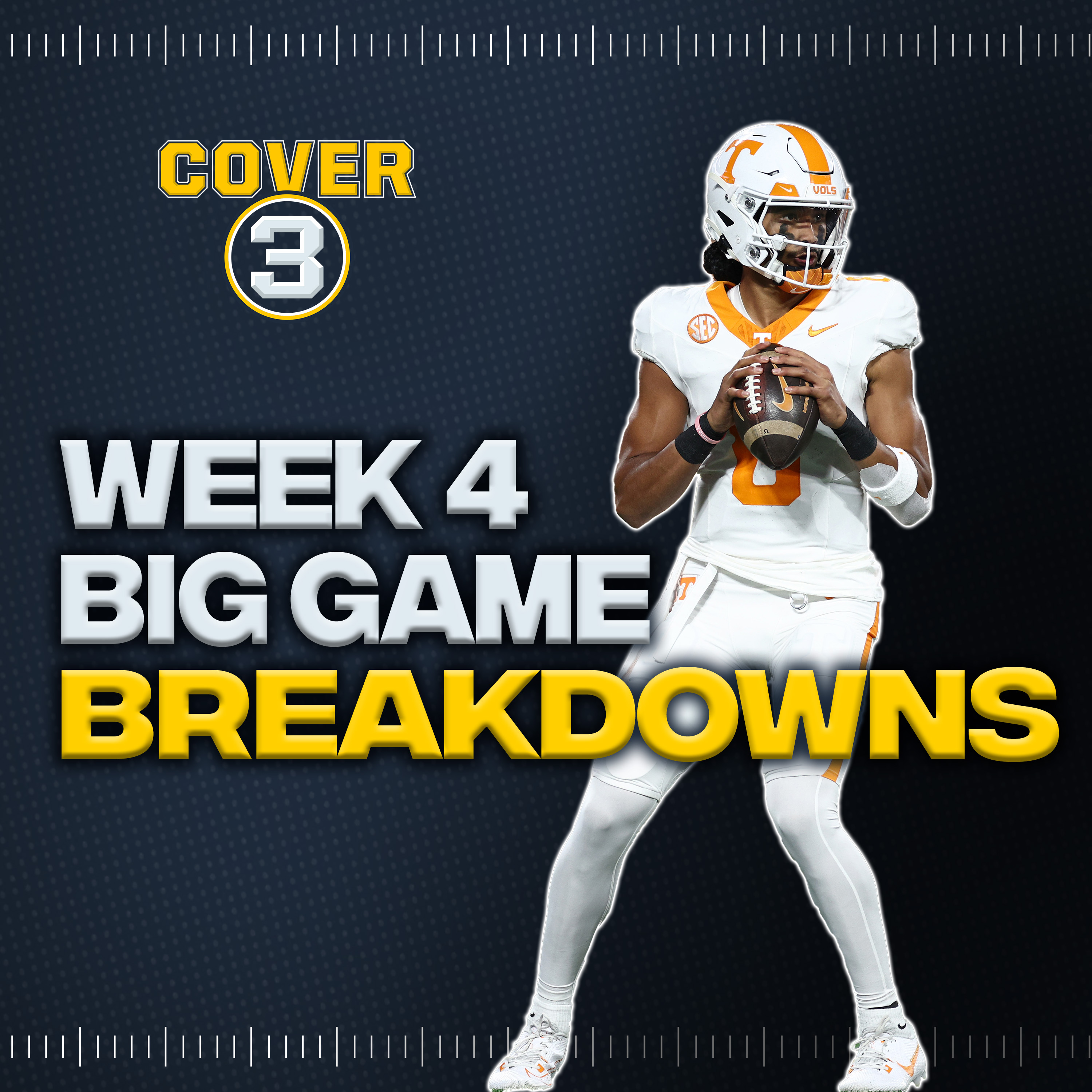 Previewing Tennessee-Oklahoma, Utah-Oklahoma State and More Week 4 Action | Cover 3 Podcast episode artwork