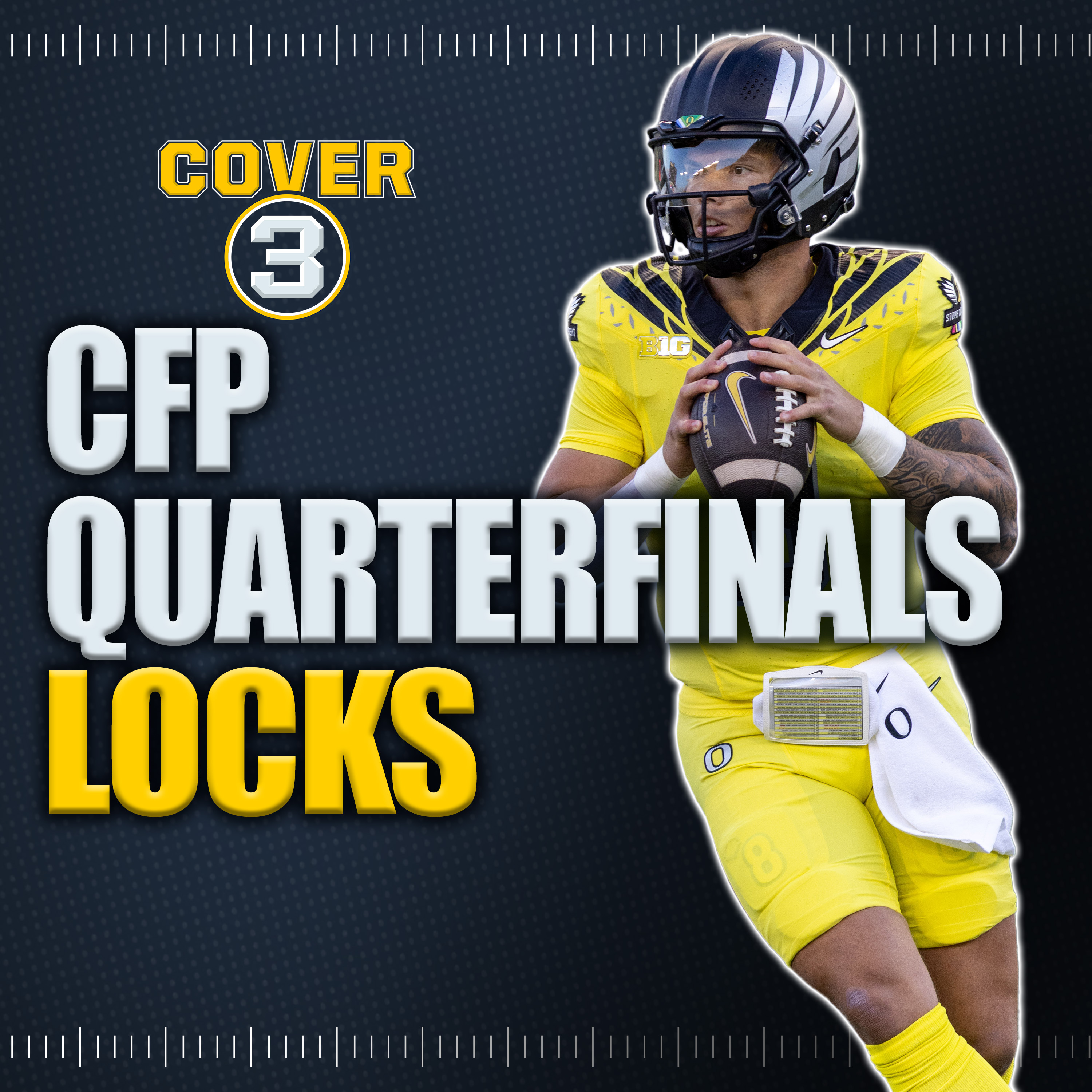 College Football Playoff Quarterfinals LOCKS | Ohio State-Oregon | Texas - Arizona State & MORE episode artwork