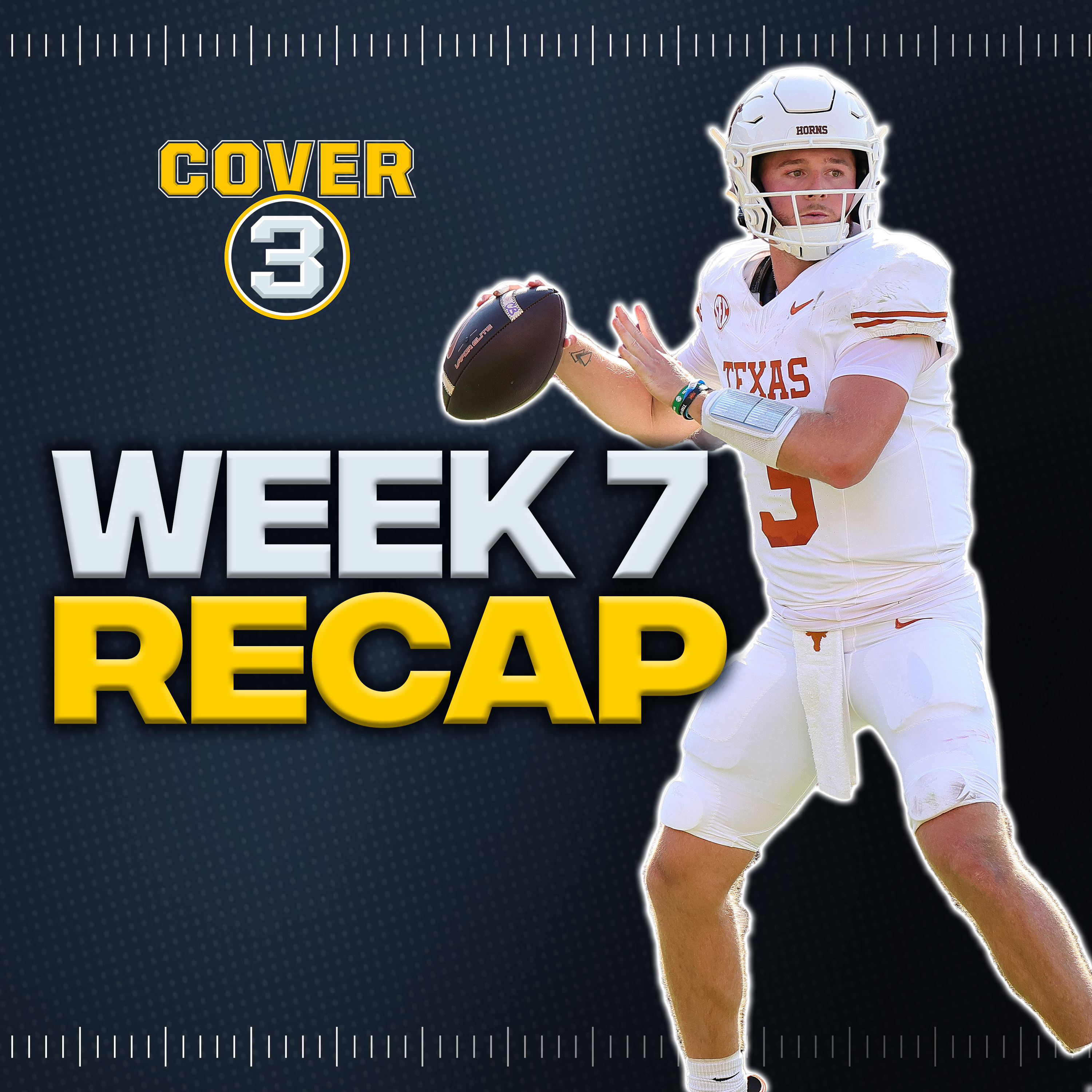 Week 7 INSTANT REACTION | Oregon Defeats Ohio State | Texas Dominates Oklahoma |  Cover 3 Podcast episode artwork