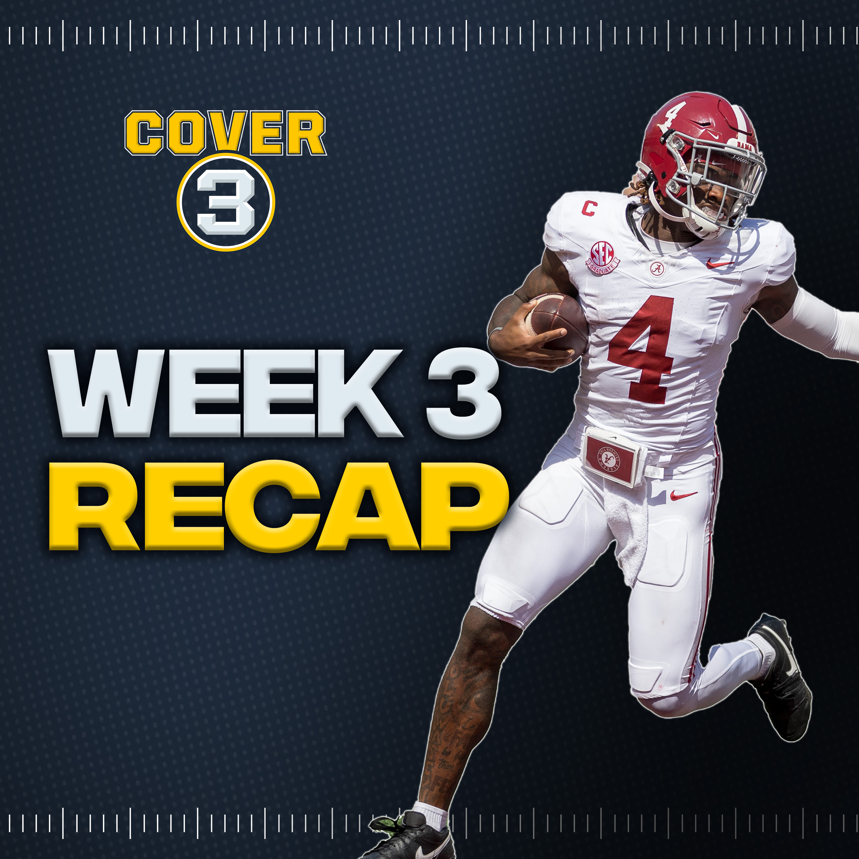 Week 3 INSTANT REACTION | Oregon & Alabama Dominate | FSU Falls to 0-3 | Cover 3 Podcast episode artwork