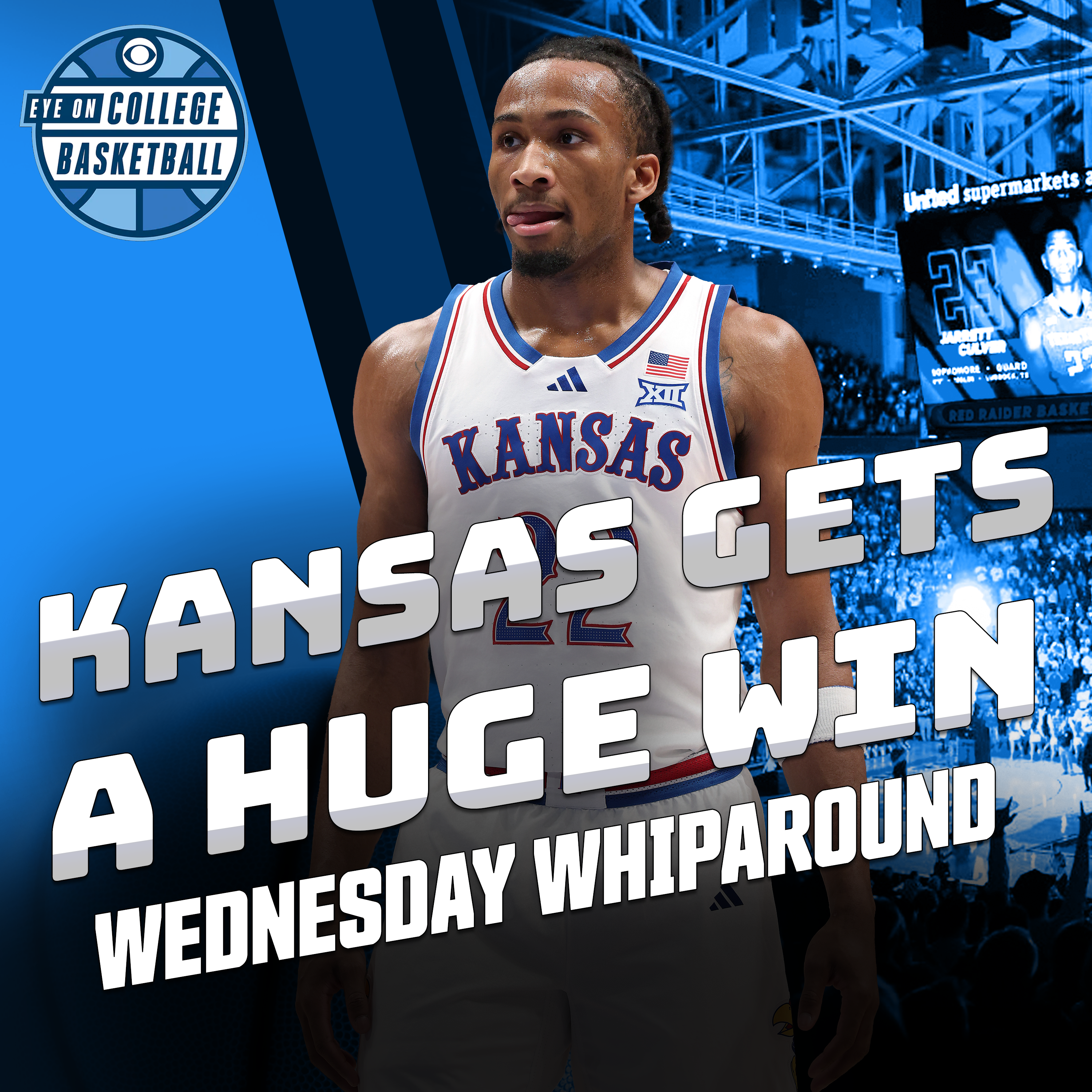 Kansas creams ISU, ending the Clones’ unbeaten run; UConn escapes Seton Hall; UT escapes A&M; Bucky escapes Minny + everything else from Tuesday night