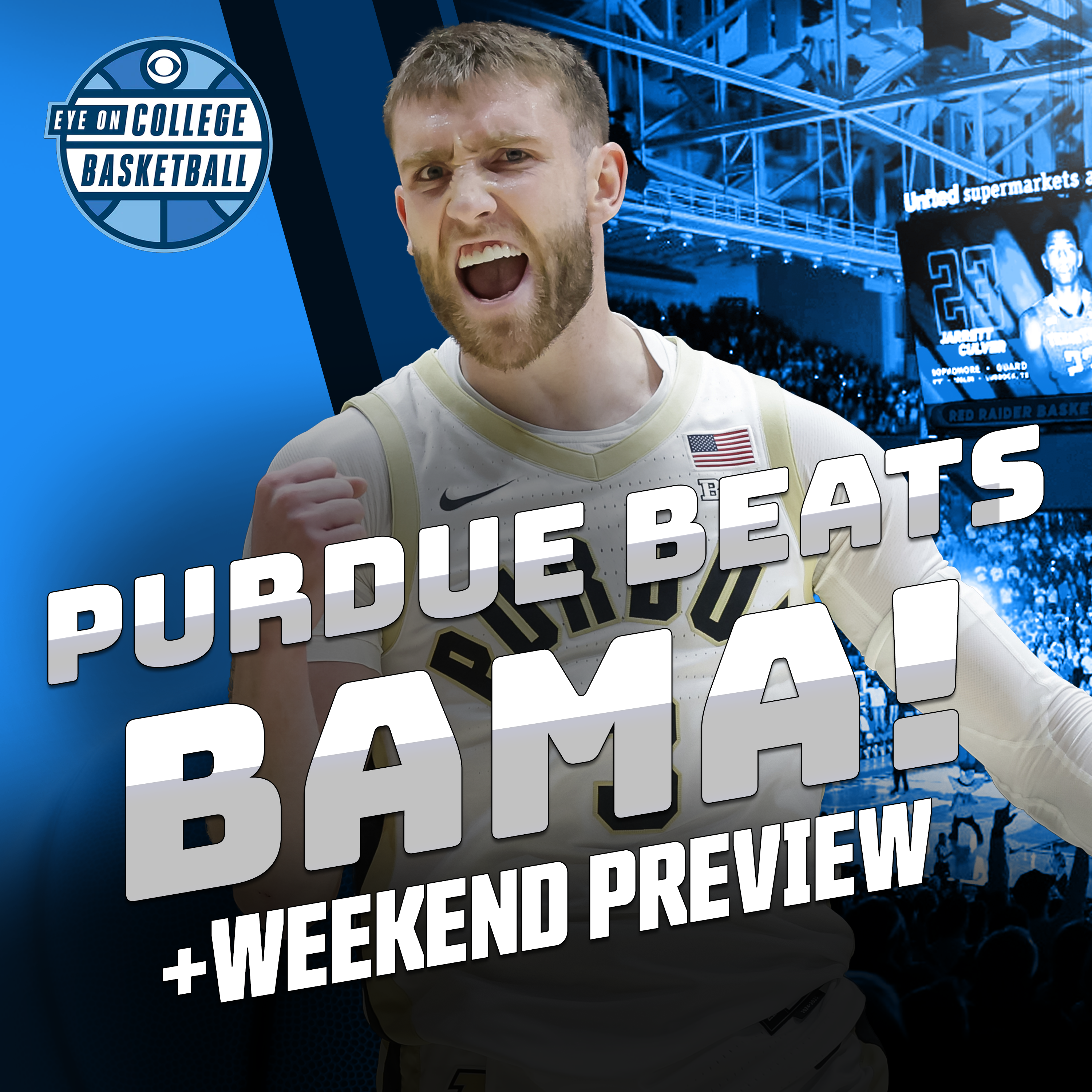 Purdue beats Bama for third straight year with another big Braden Smith performance; weekend preview: UCLA-Zona, BYU-UConn, Houston-Auburn + more episode artwork