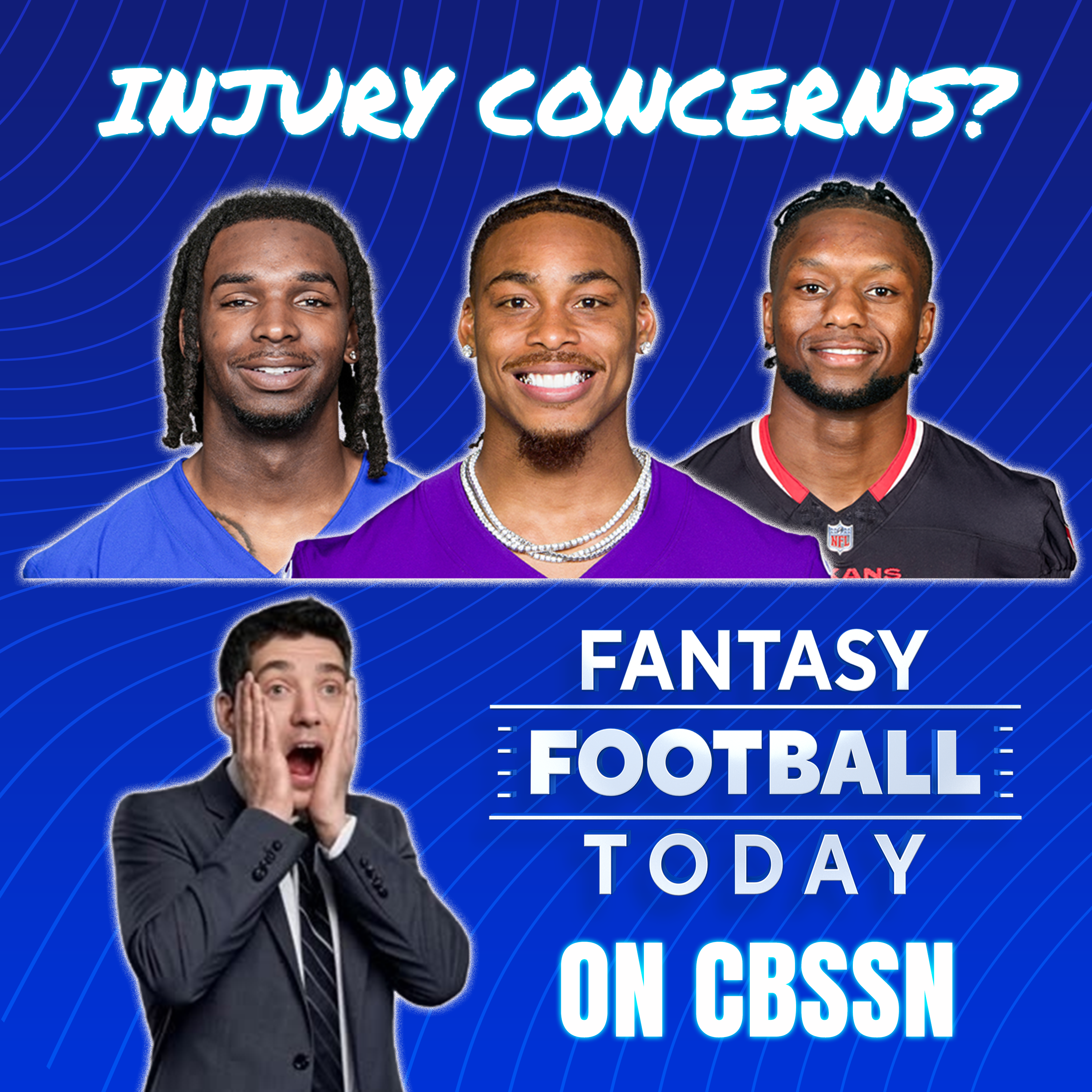 FFT on CBSSN: Training Camp Injury Updates, ADP Talk, Draft Day Scenarios, & More! (07/28 Fantasy Football Podcast) episode artwork