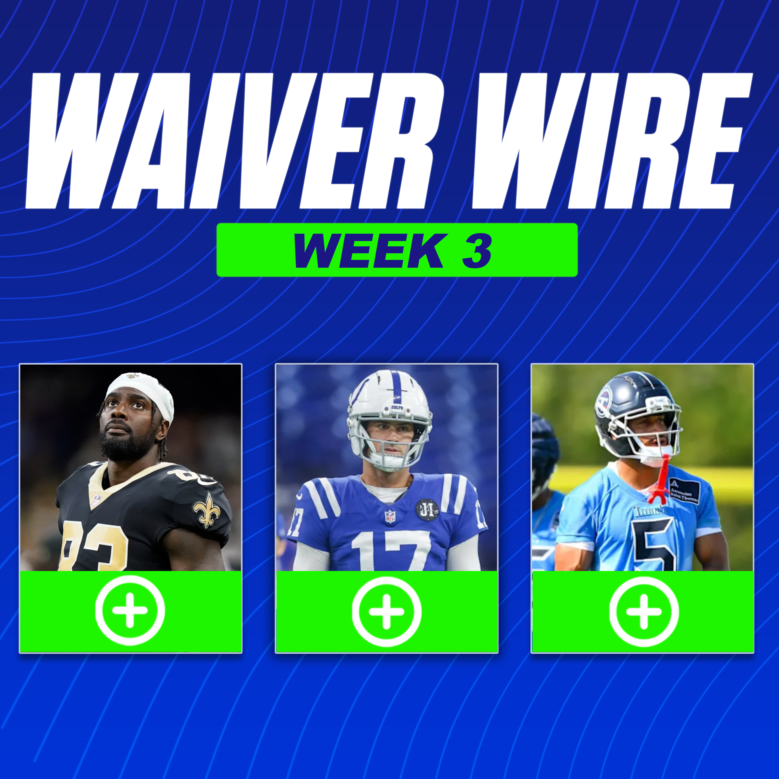 Waiver Wire! Juwan Johnson, Daniel Jones, Packers WRs, Troy Franklin and More (09/16 Fantasy Football Podcast) episode artwork