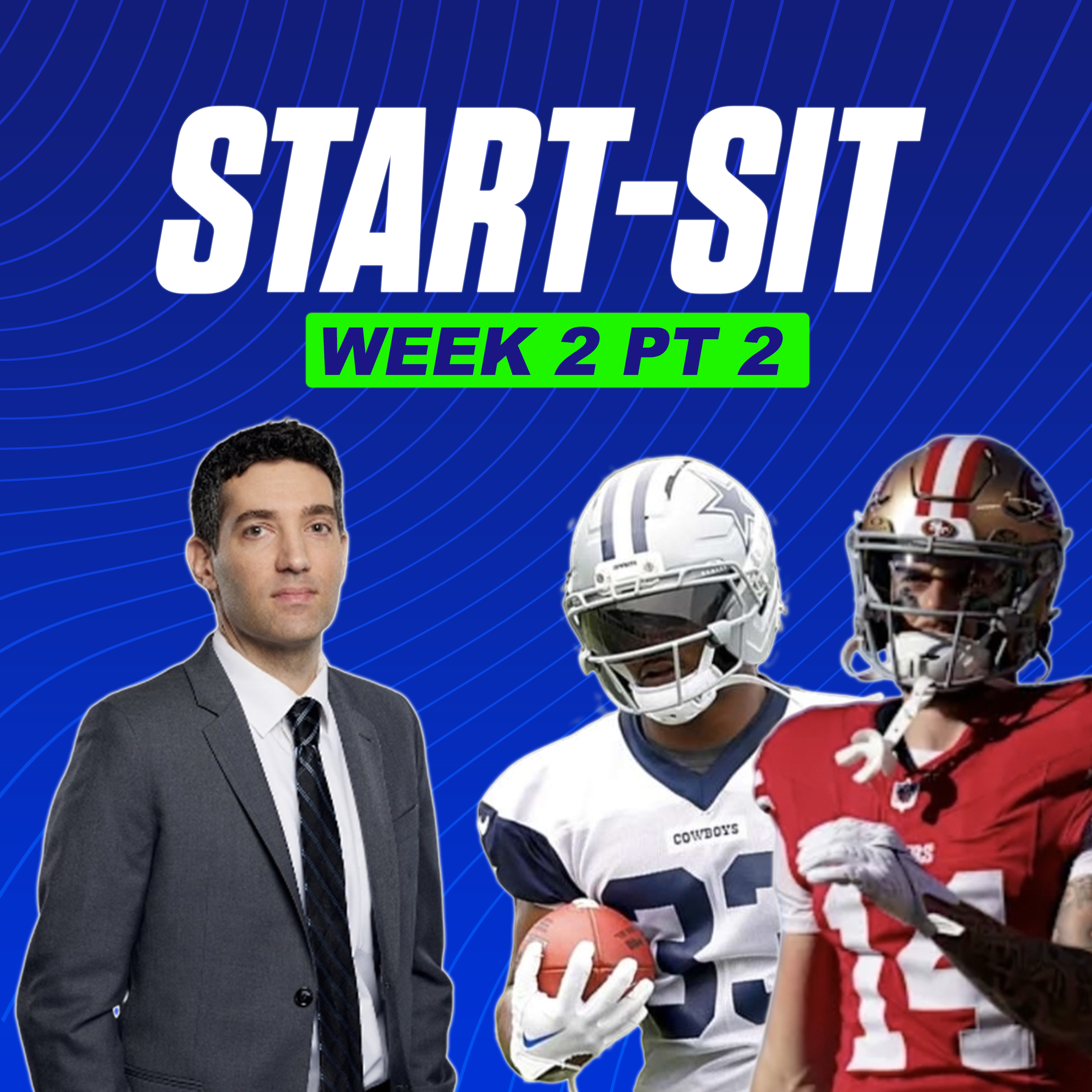 Start or Sit (NFC): Ricky Pearsall, Javonte Williams, Seahawks RBs and More (09/12 Fantasy Football Podcast) episode artwork