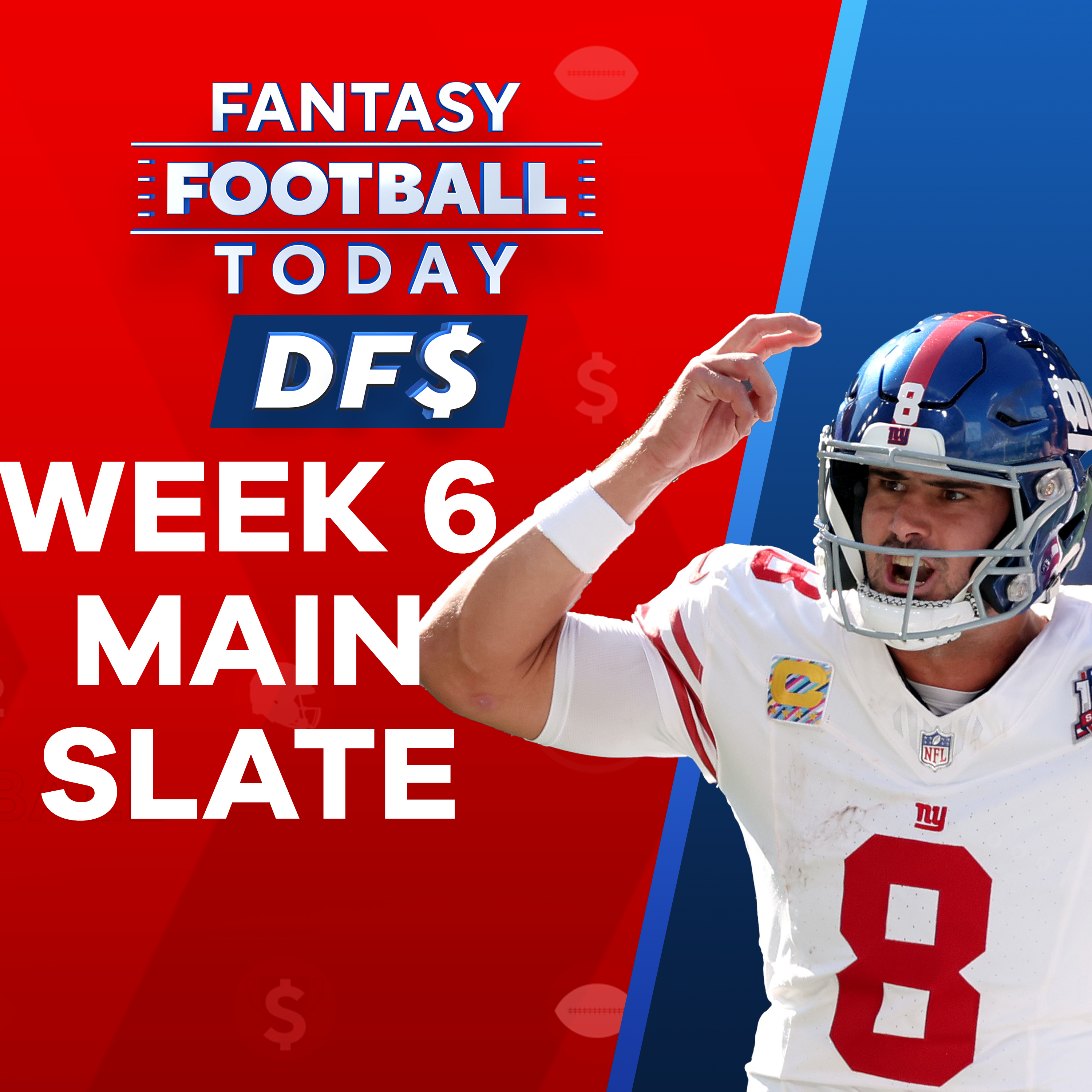 NFL DFS Week 6 Preview: Main Slate Lineups, Picks, Stacks and Ownership (FFT DFS) episode artwork