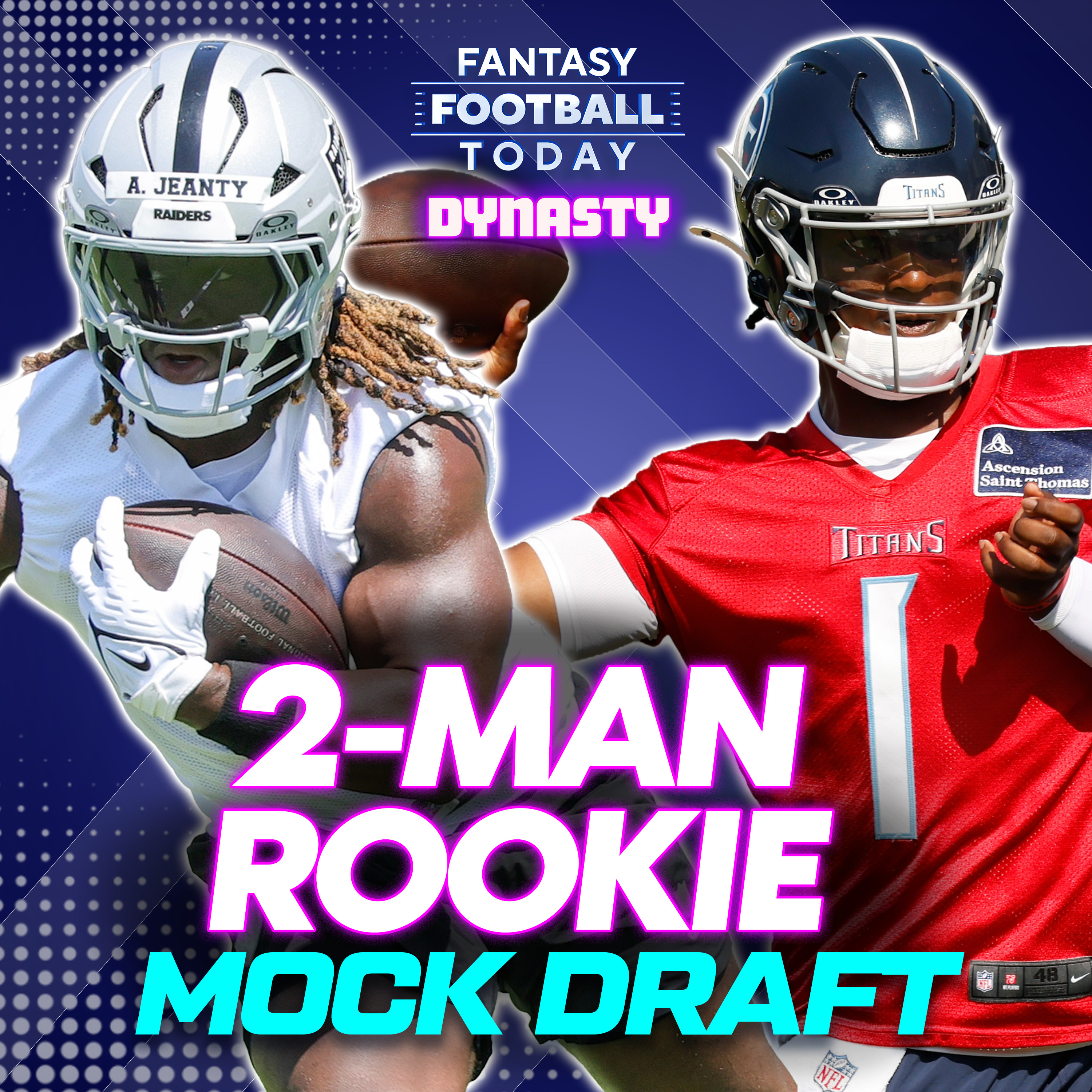 2-Man Rookie Mock Draft + Rookie Risers and Fallers (FFT Dynasty) | 2025 Strategy & Tips episode artwork