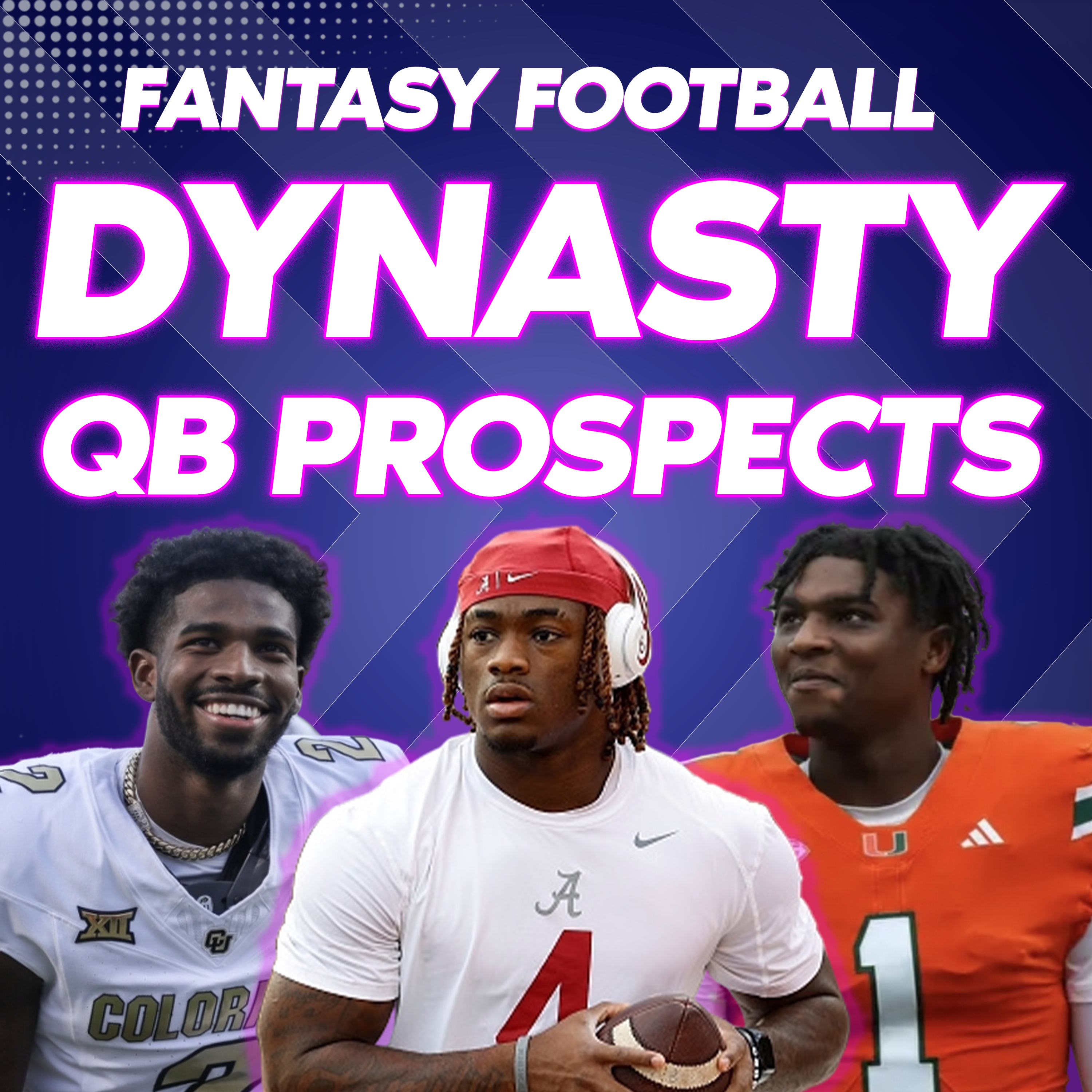 Rookie QB Preview! Cam Ward, Shedeur Sanders, Jalen Milroe, Jaxson Dart & More! (04/01 Fantasy Football Dynasty Podcast)) episode artwork
