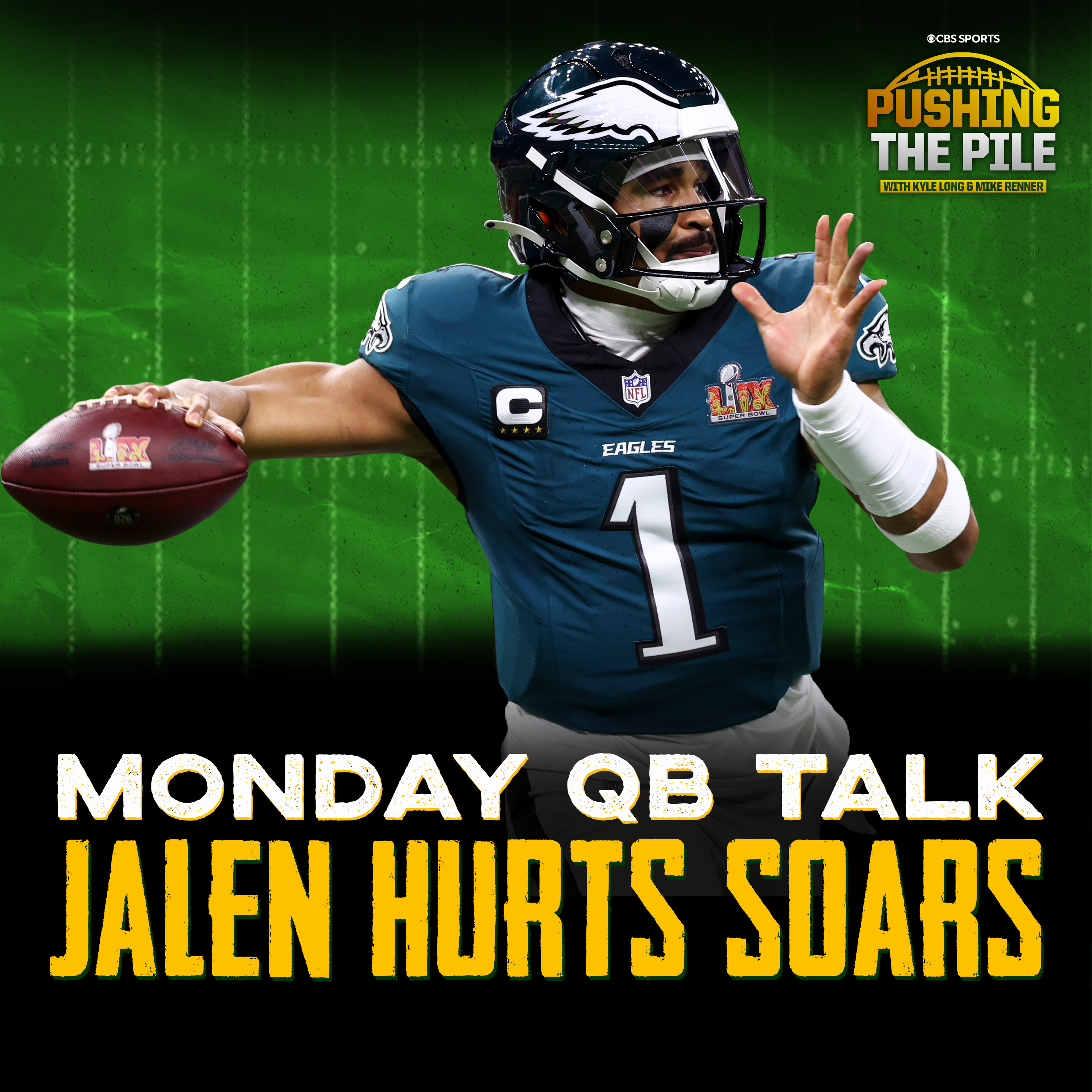 Monday QB Talk: Jalen Hurts Quiets the Critics with Near-Perfect Game, Patrick Mahomes Rattled | PTP episode artwork