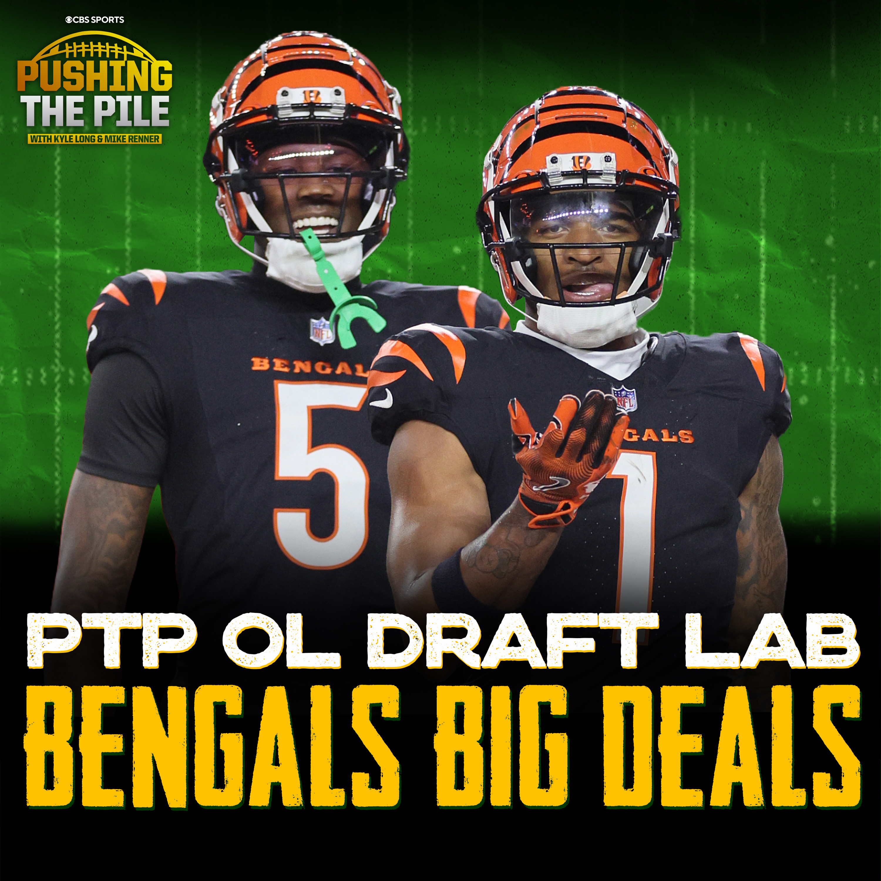 Bengals BREAK THE BANK for Ja'Marr Chase and Tee Higgins + Official 2025 NFL Draft OL Rankings episode artwork