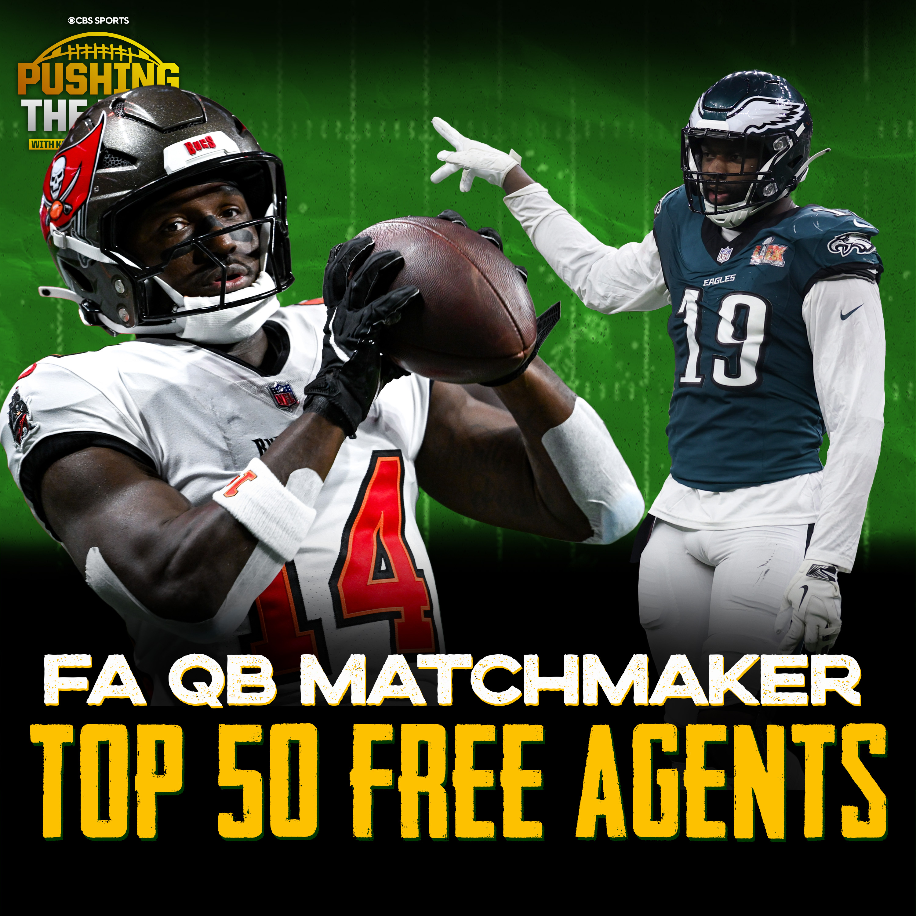 Free Agent QB Matchmaker, Naming the Top 50 Free Agents + Mailbag episode artwork