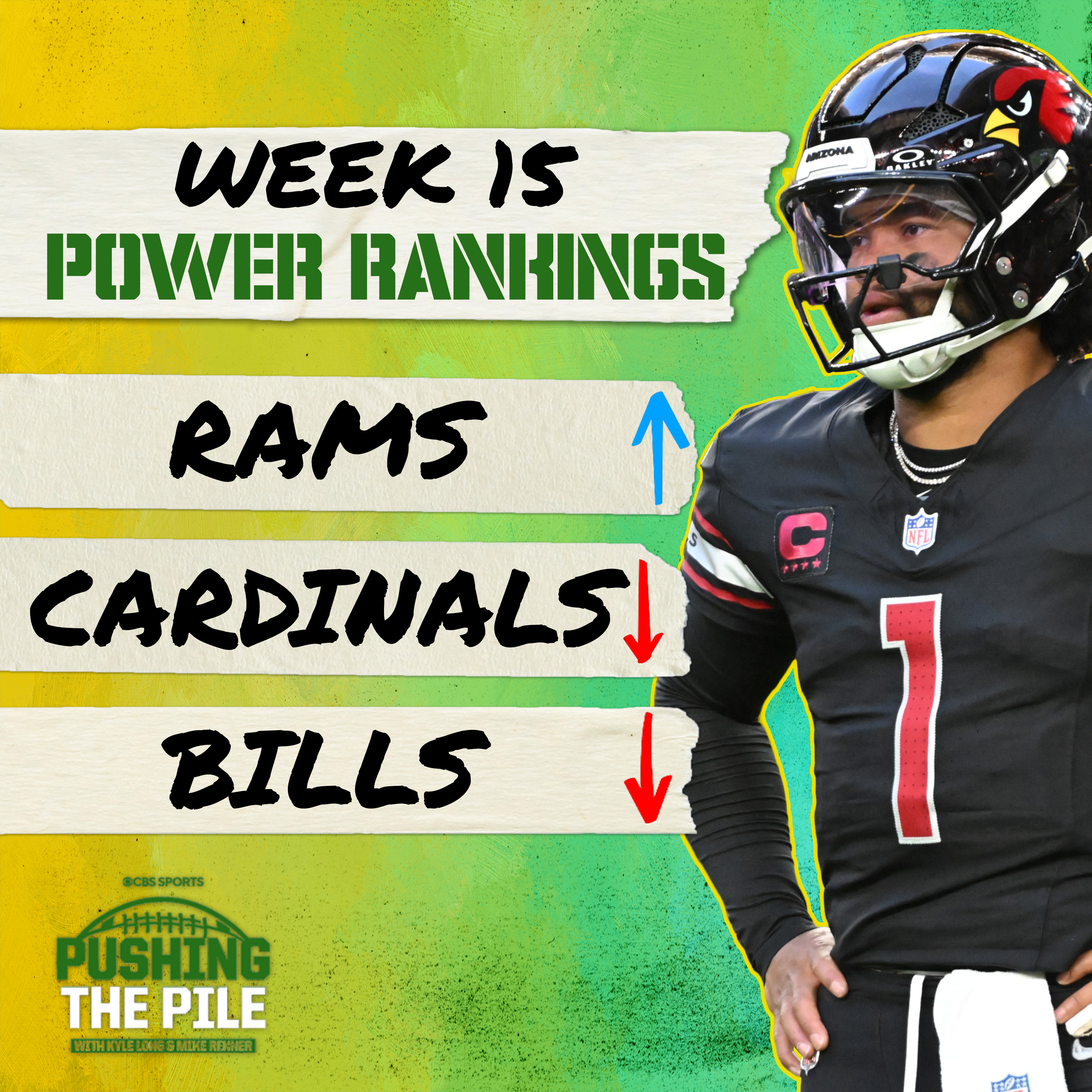 Week 15 Power Rankings: Top 5 Shakeup! Rams rise, Bills, Cardinals tumble w/Pete Prisco | PTP episode artwork