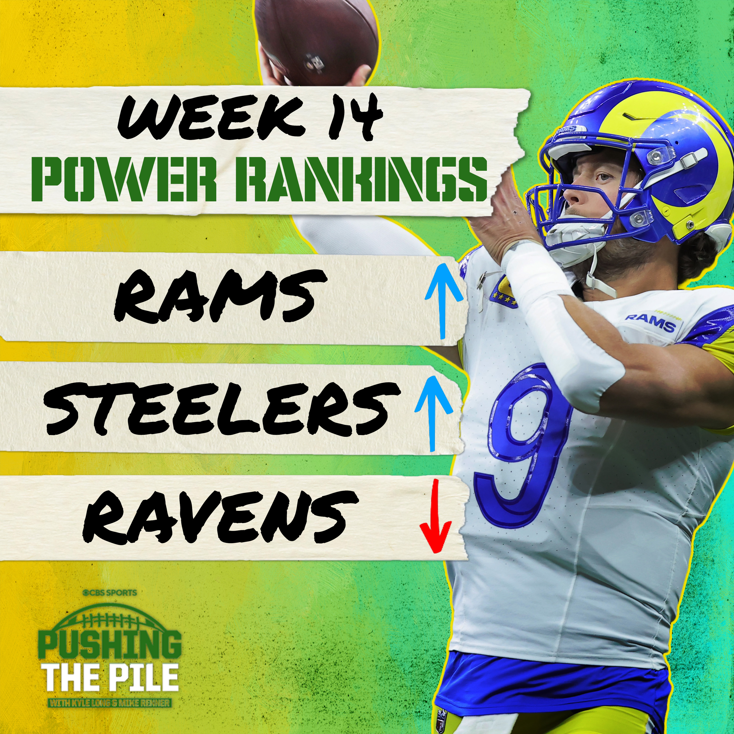 Week 14 Power Rankings: Colts, Steelers and Rams move up, Ravens, Dolphins slide w/Pete Prisco episode artwork