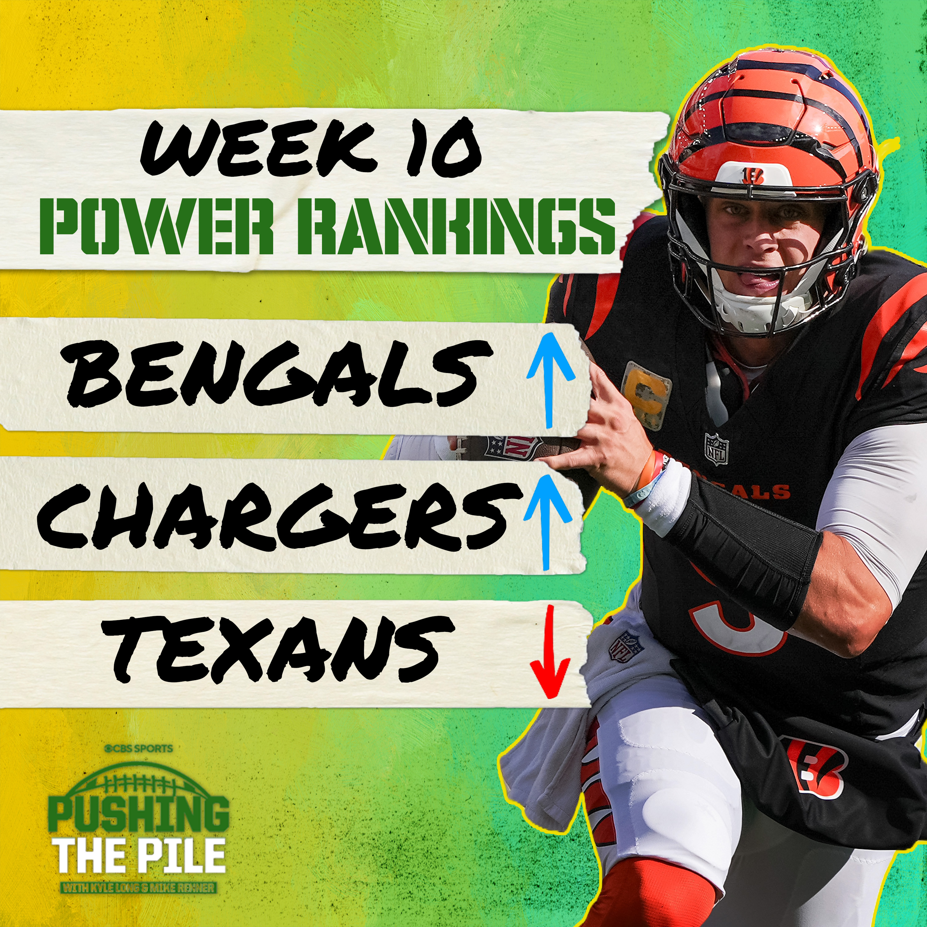 Week 10 Power Rankings: Bengals, Chargers skyrocket, Texans, Packers and Cowboys fall w/Pete Prisco episode artwork