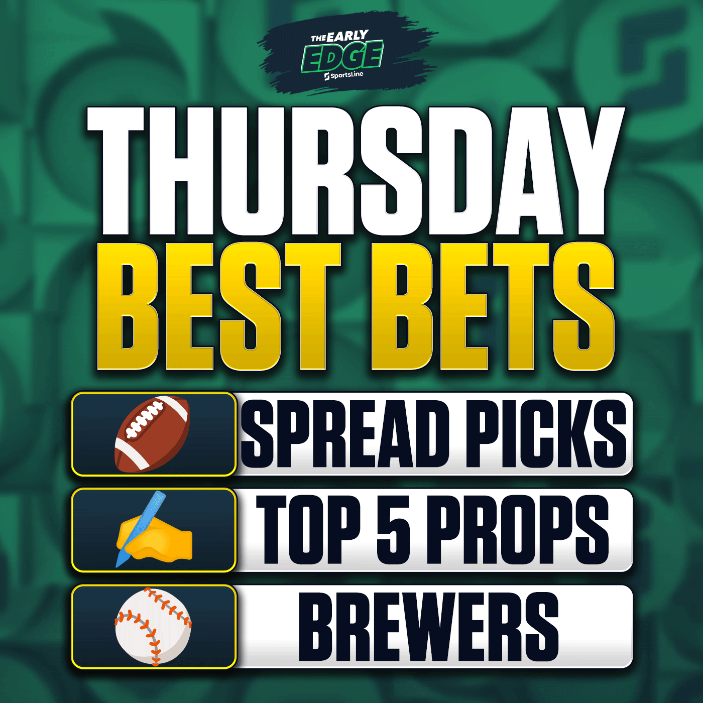 Thursday's BEST BETS: Thursday Night Football Picks + MLB Bets episode artwork