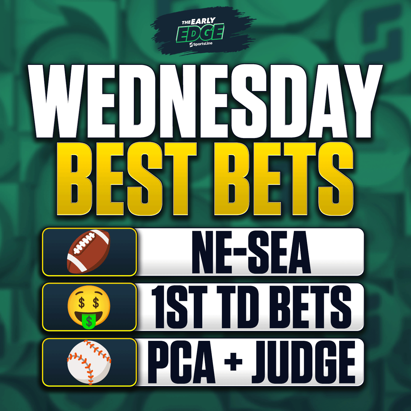 Wednesday's BEST BETS: Patriots-Seahawks Picks + Champions League + MLB Episode cover