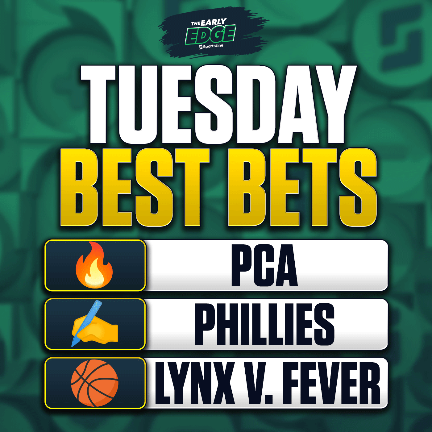Tuesday's BEST BETS: MLB Picks + WNBA Bets + Soccer