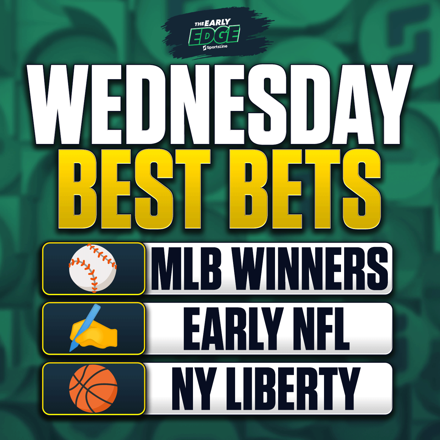 Wednesday's BEST BETS: MLB Bets  + WNBA Picks + Soccer