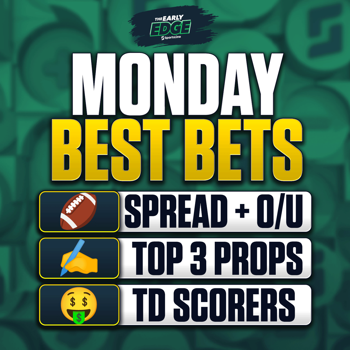 Monday's BEST BETS: Monday Night Football Picks + MLB Bets