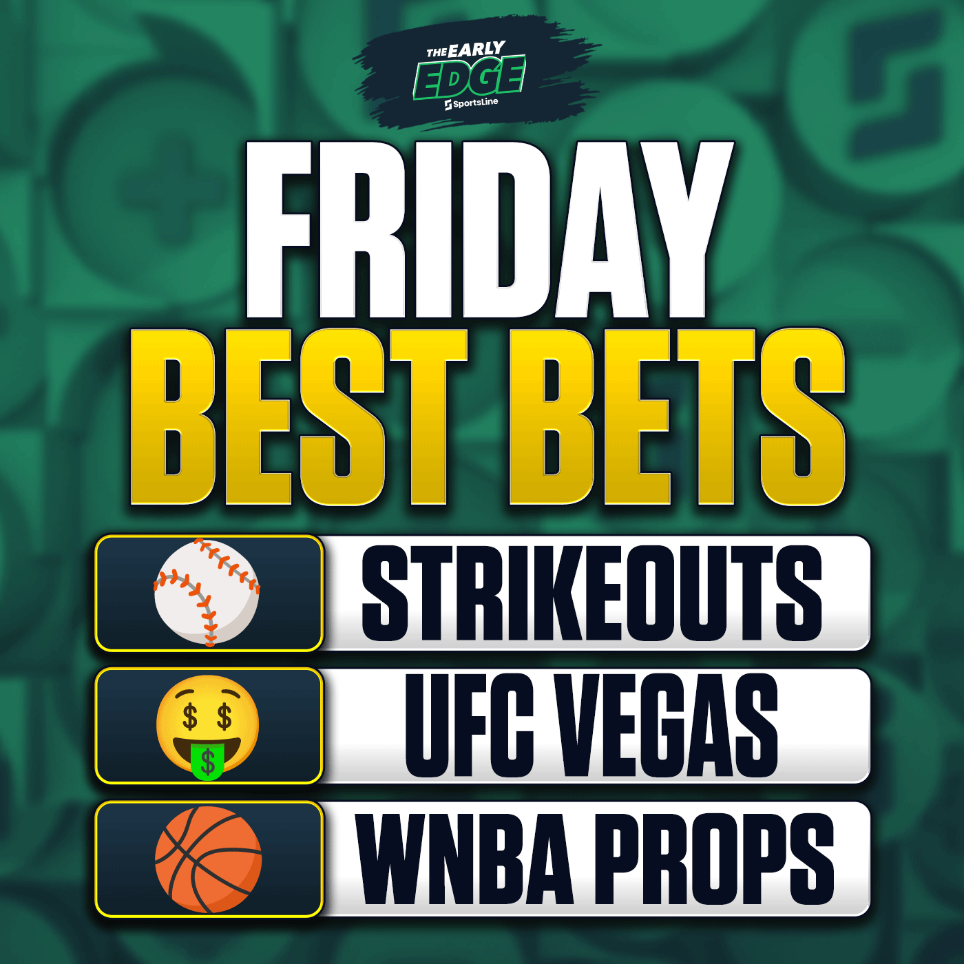 Friday's BEST BETS: MLB Picks + WNBA + UFC + Golf episode artwork