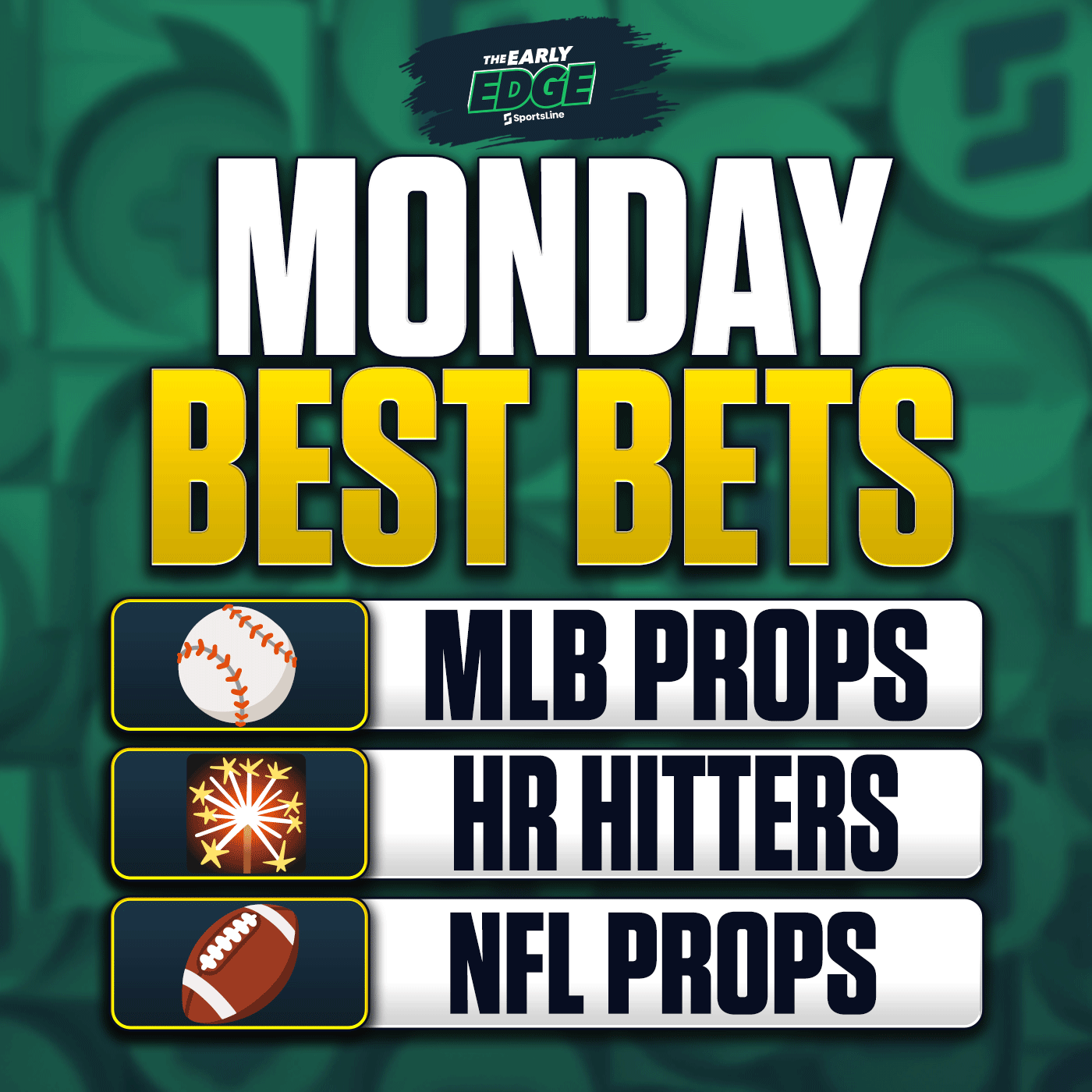 Monday's BEST BETS: MLB Picks and Props + NFL Futures