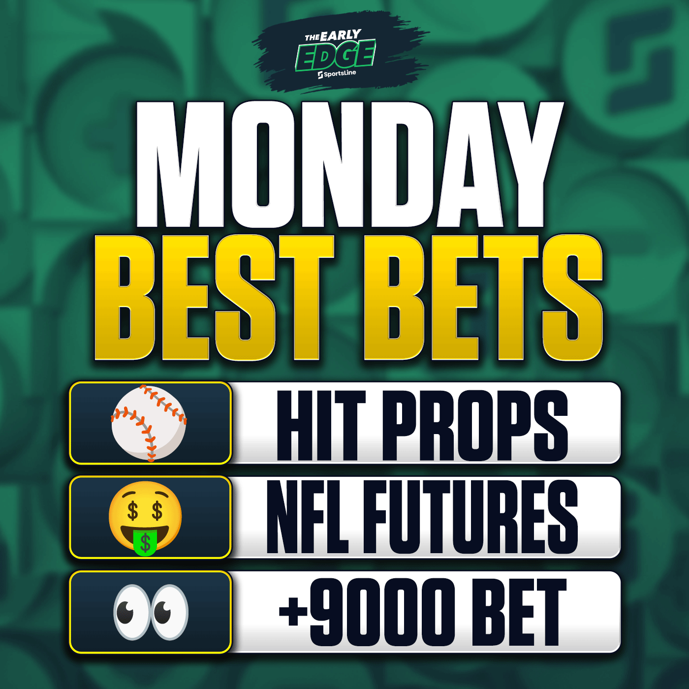 Monday's BEST BETS: MLB Picks and Props  + WNBA + NFL Futures