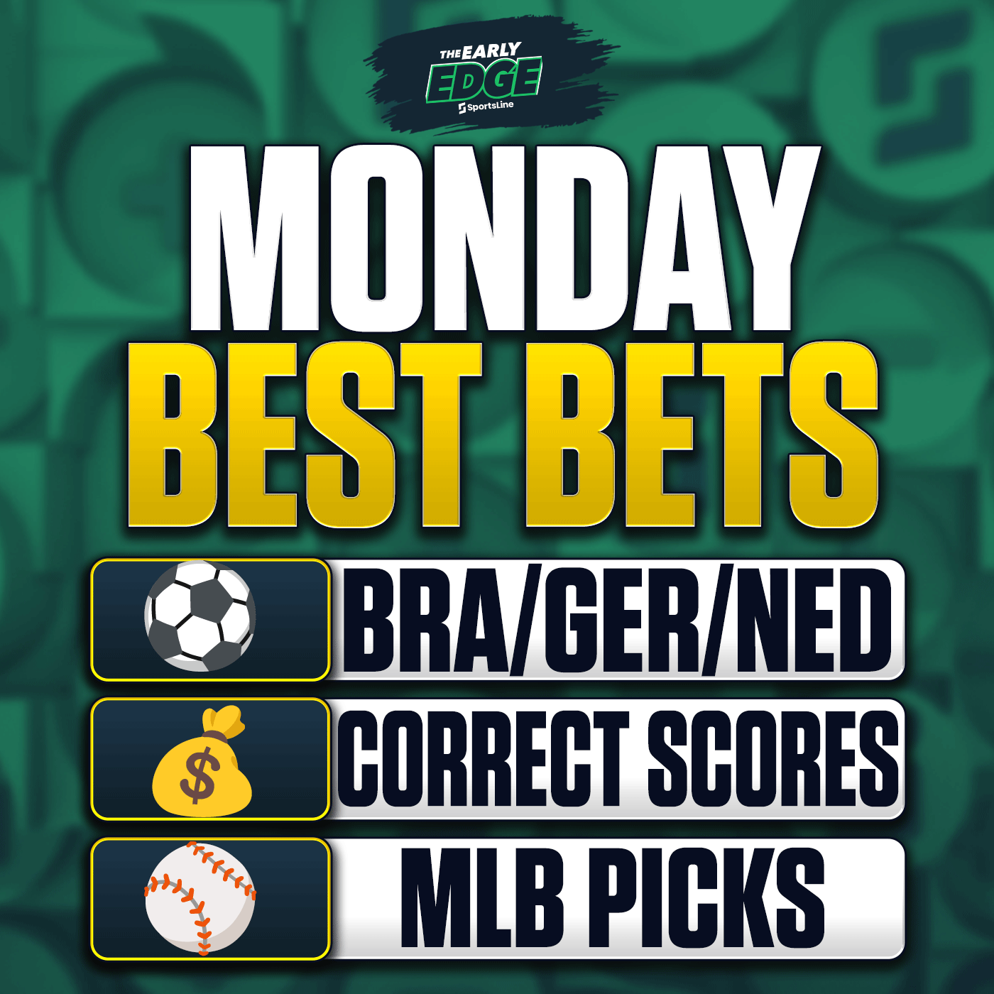 Monday's BEST BETS: World Cup Picks + MLB Props episode artwork