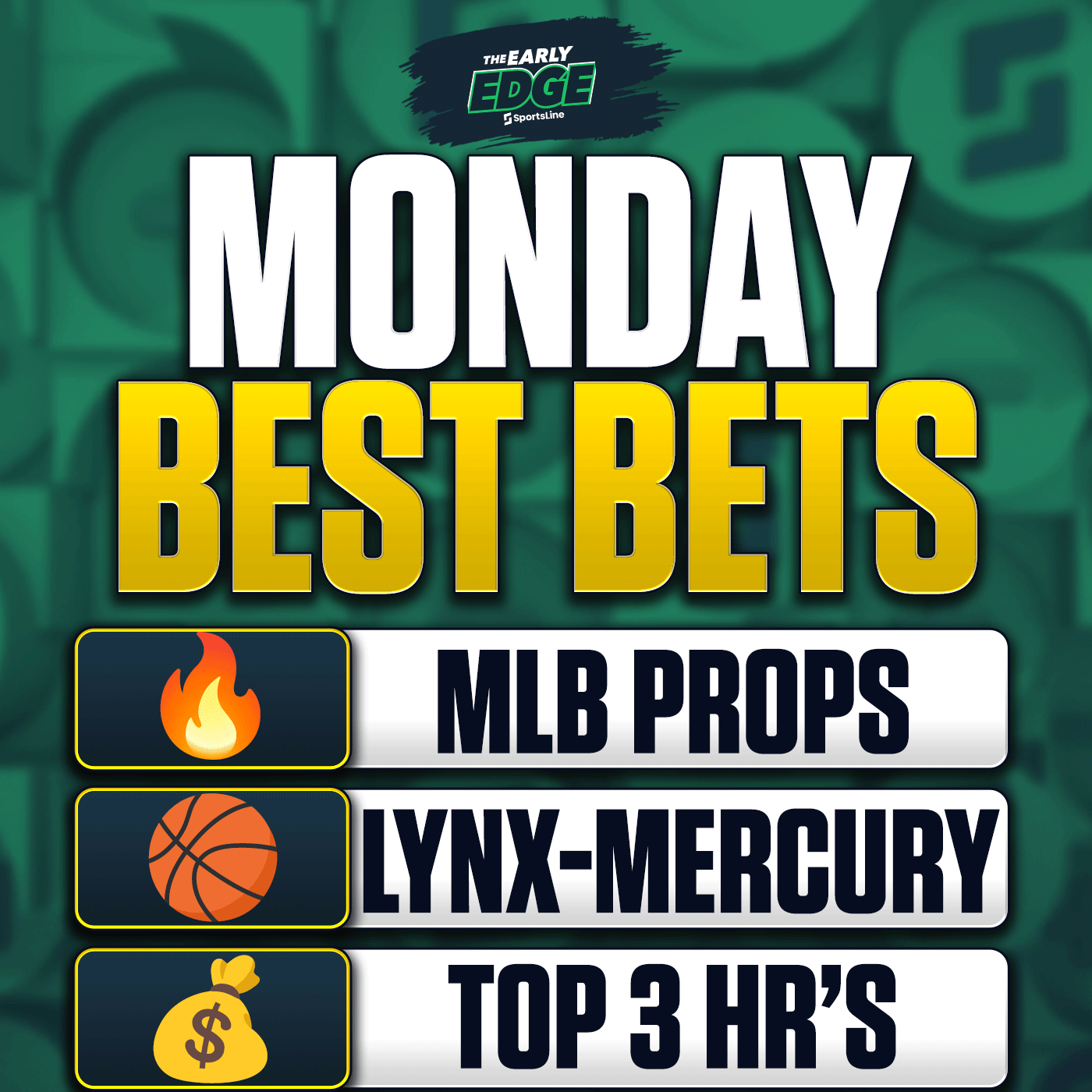 Monday's BEST BETS: MLB Props and Picks + WNBA + Soccer