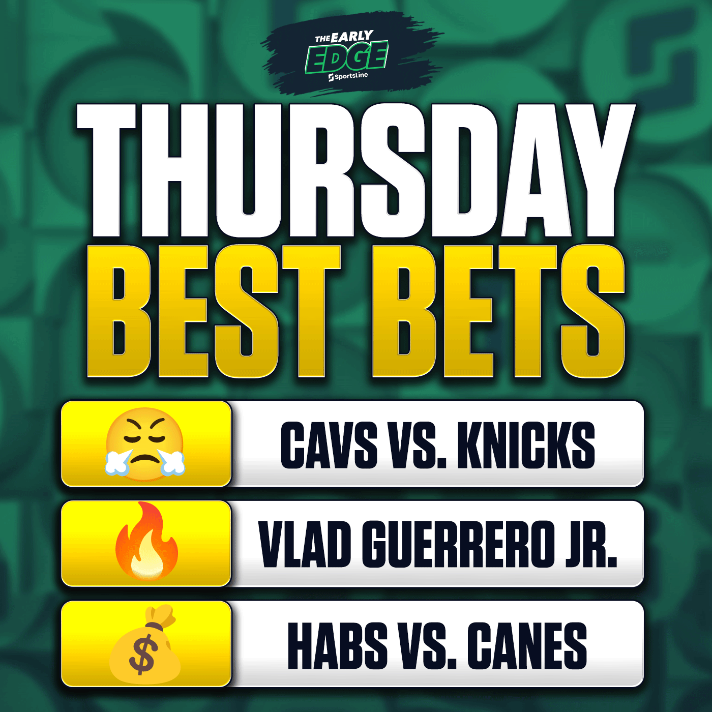 Thursday's BEST BETS: Cavs vs. Knicks Gm 2 + Canadiens vs. Canes Gm 1 + MLB episode artwork