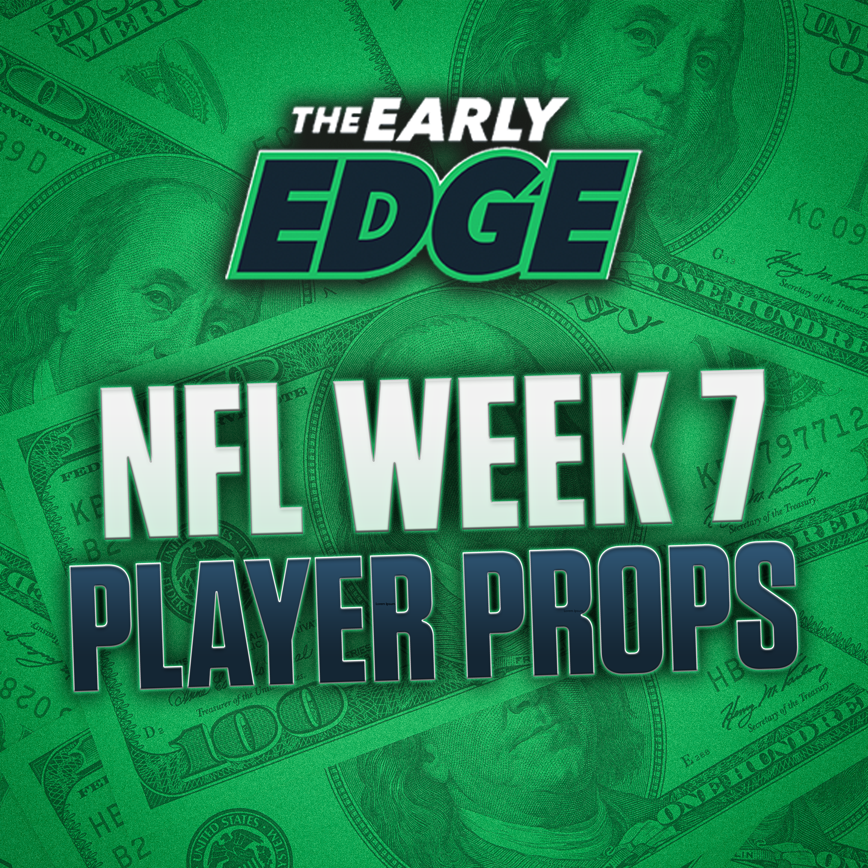 NFL Week 7 Player Props BEST BETS & PICKS | The Early Edge episode artwork