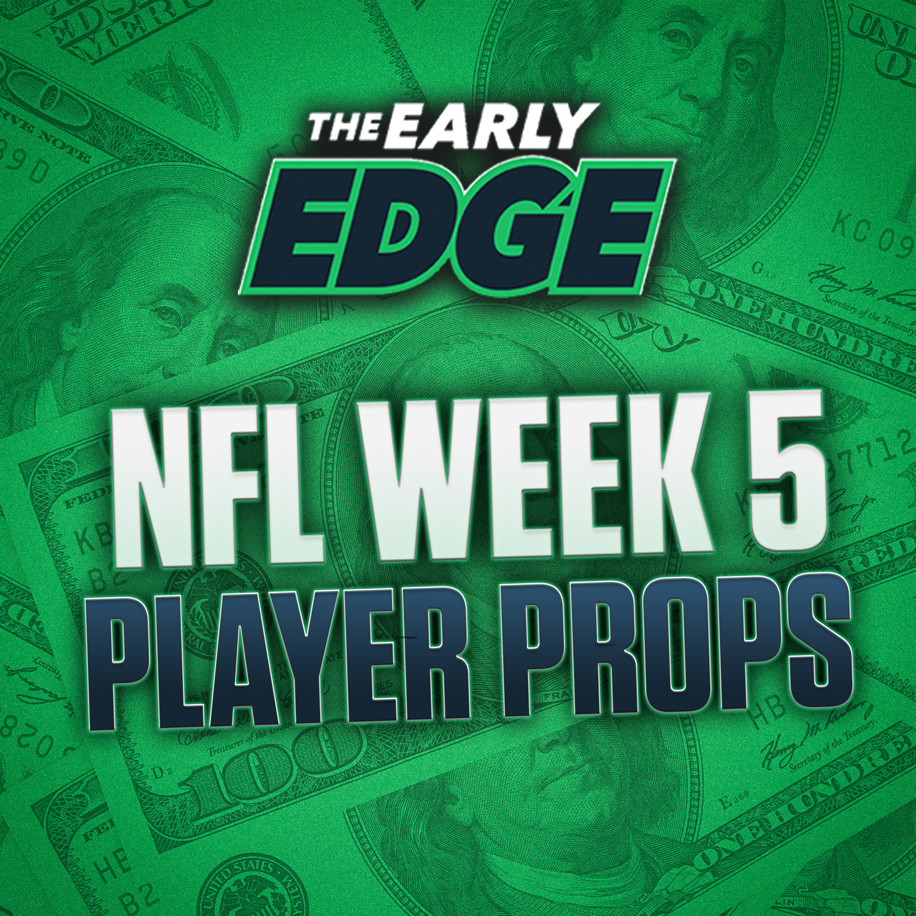 NFL Week 5 Player Props BEST BETS & PICKS | The Early Edge episode artwork