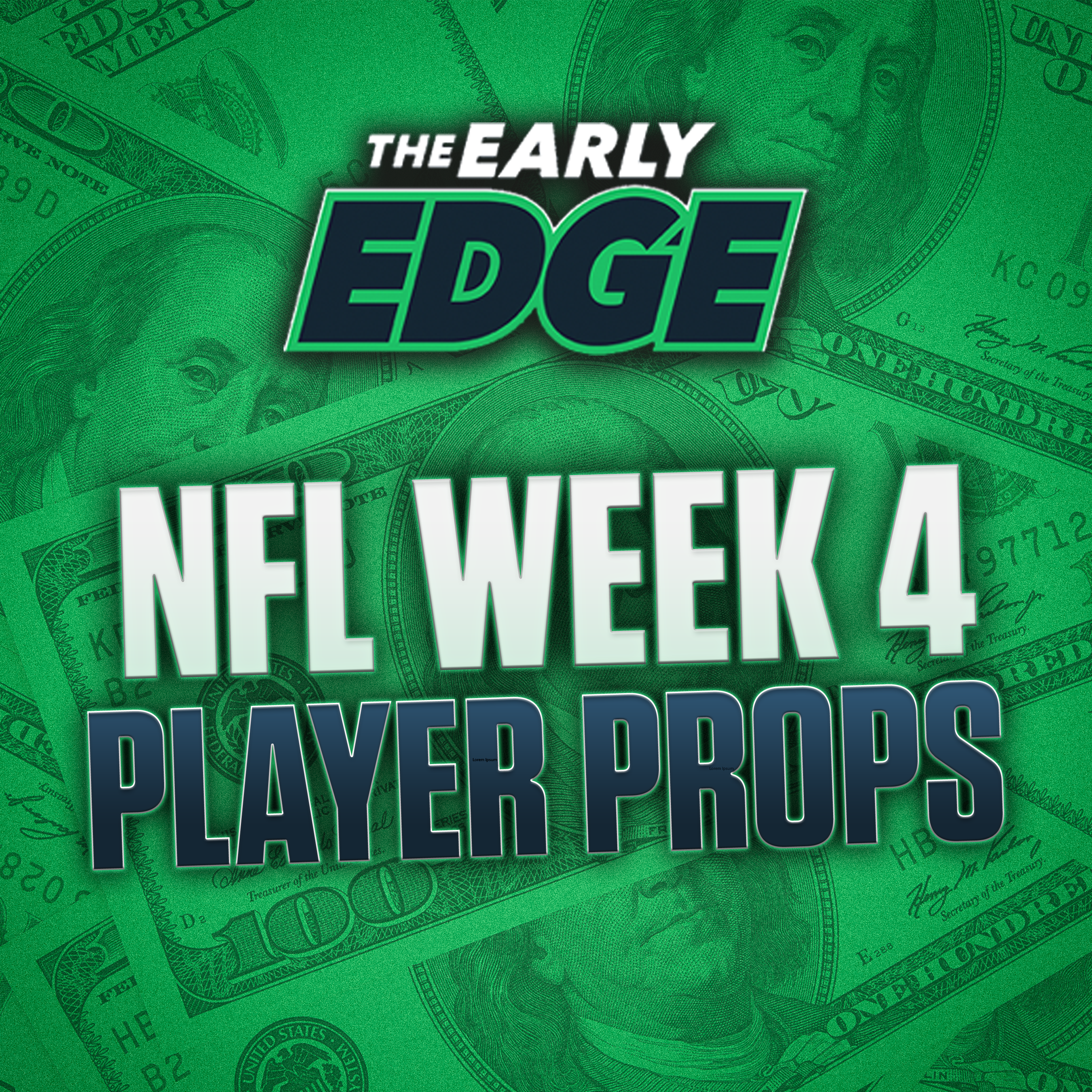 NFL Week 4 Player Props BEST BETS & PICKS | The Early Edge episode artwork