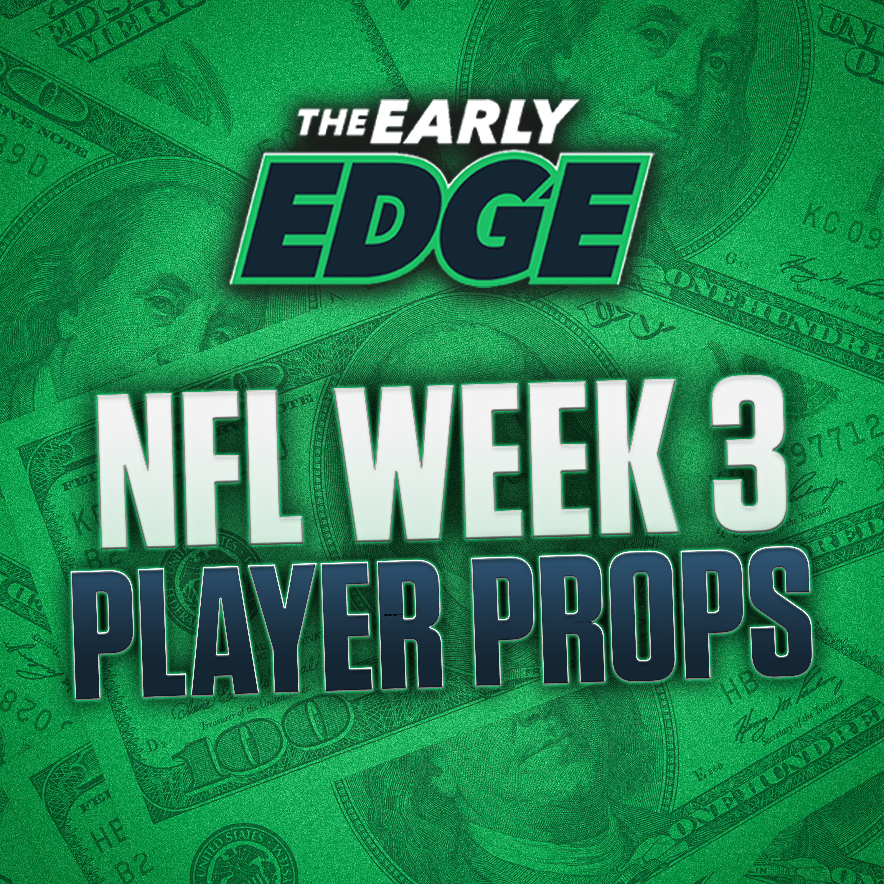 NFL Week 3 Player Props BEST BETS & PICKS | The Early Edge episode artwork