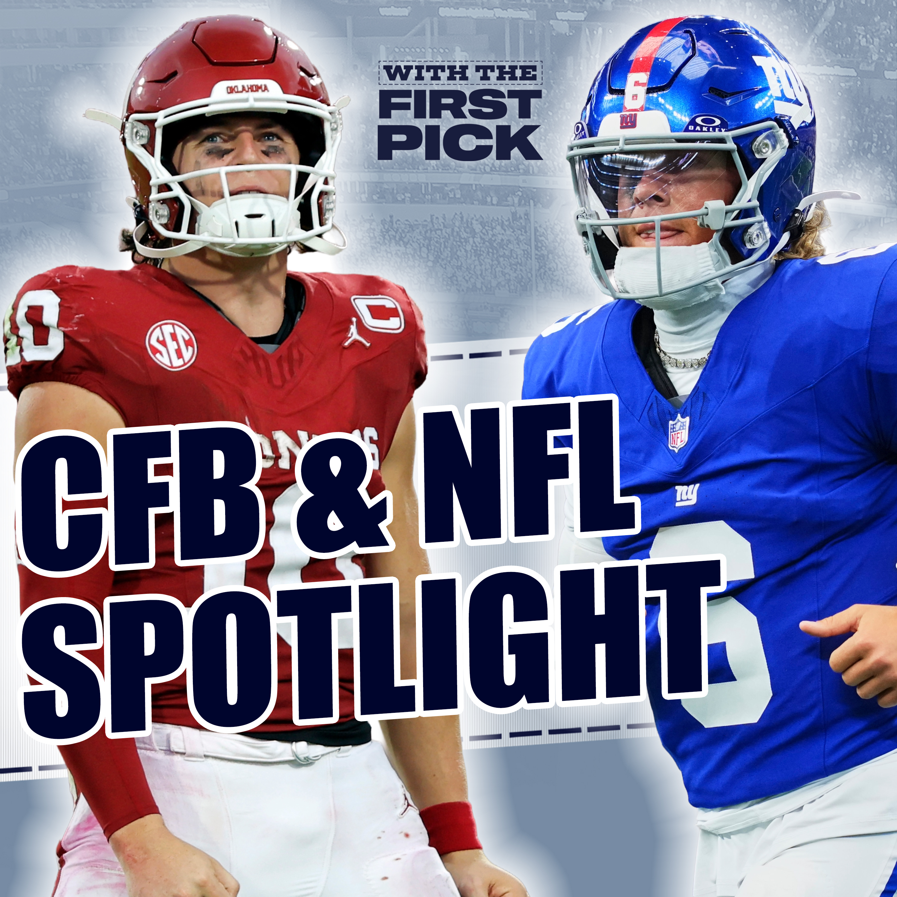 NFL & CFB Spotlight: Jaxson Dart Starting, John Mateer Surgery, 4 NEW Draft QBs That Caught Our Eye! episode artwork