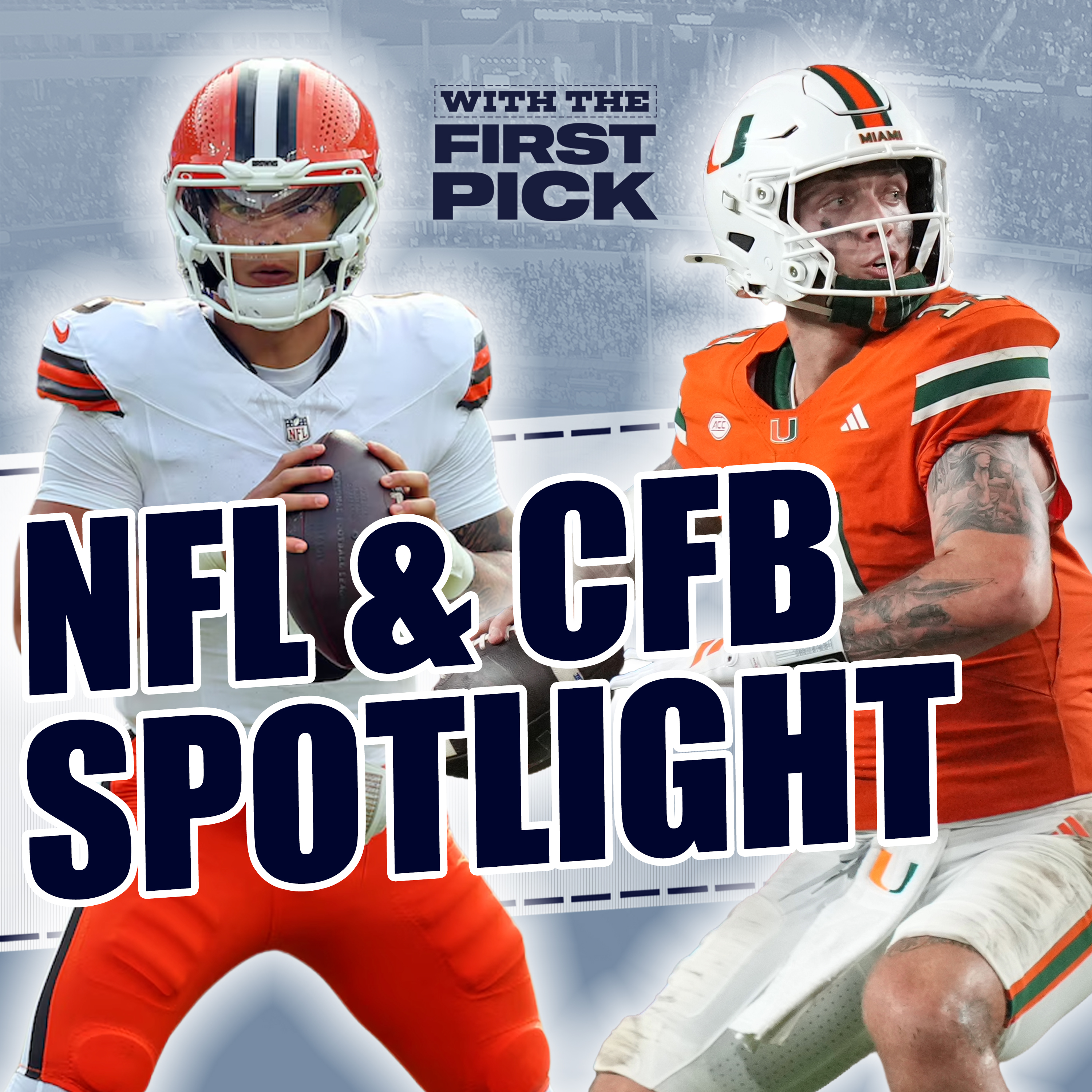 NFL Rookie & College Football Player Spotlight: Carson Beck, Dante Moore, Dillon Gabriel, MORE! episode artwork