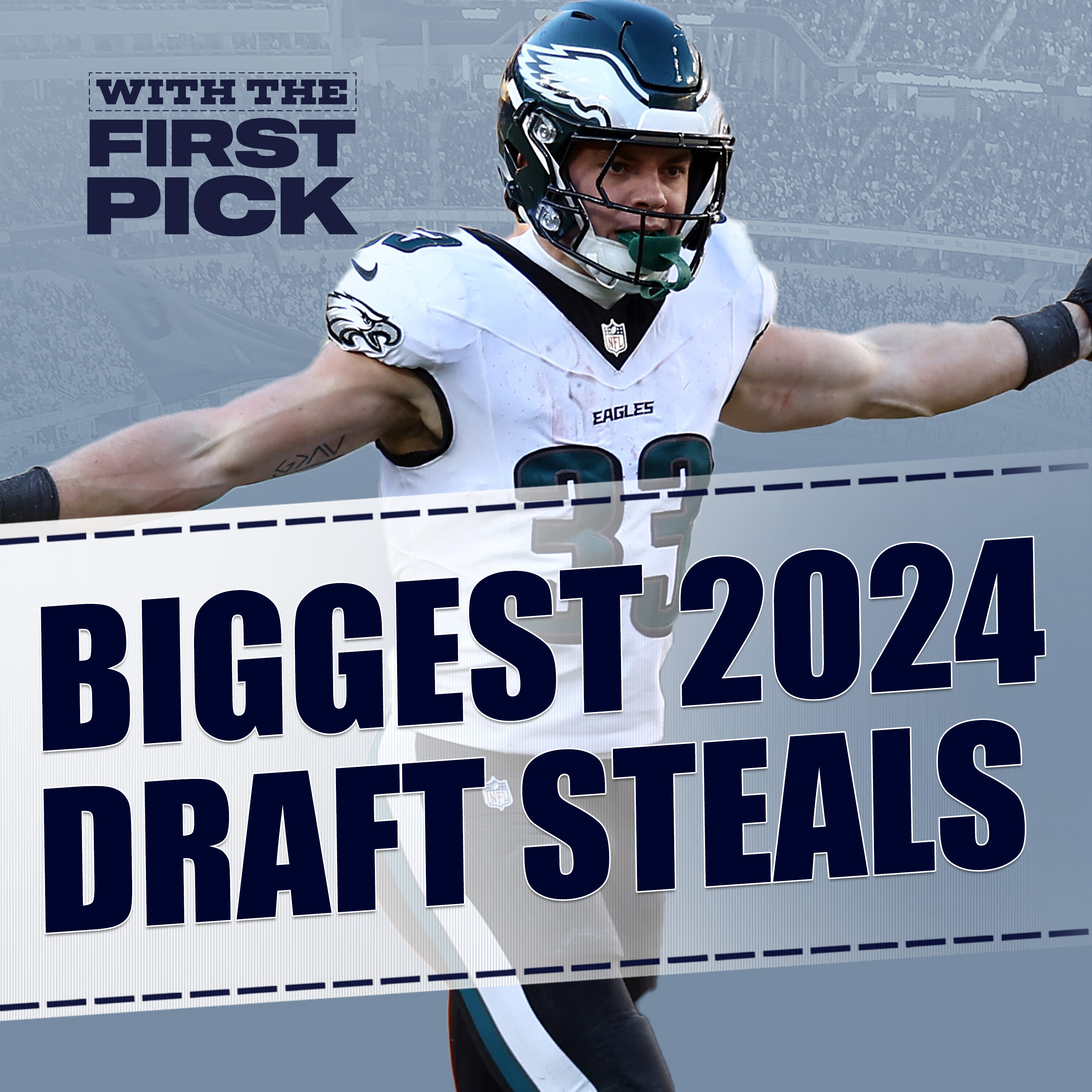 6 Biggest 2024 NFL Draft STEALS including Cooper Dejean + Updated 2025 NFL Draft Order Projections episode artwork