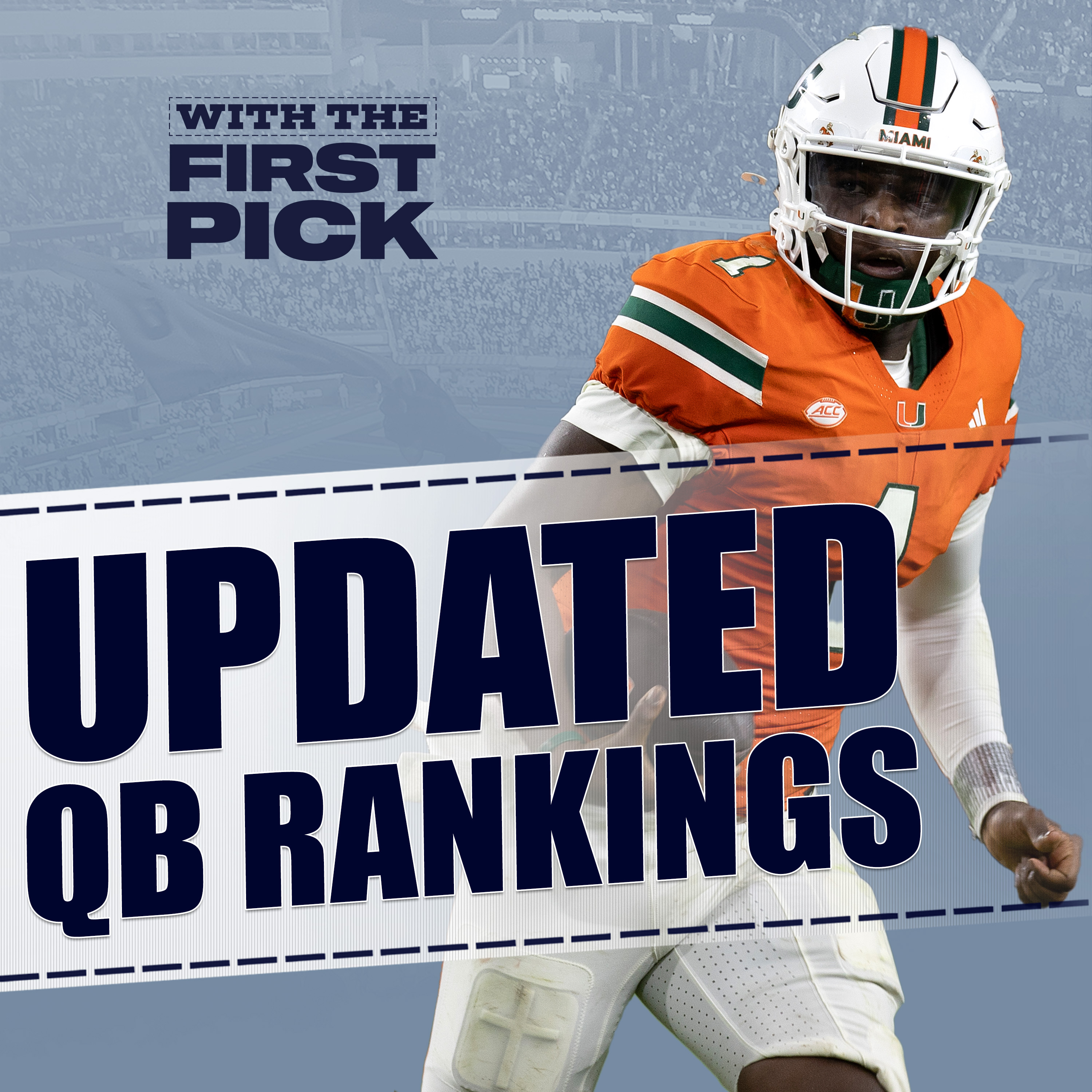 UPDATE 2025 NFL Draft QB prospect rankings + Daniel Jones to the Vikings episode artwork