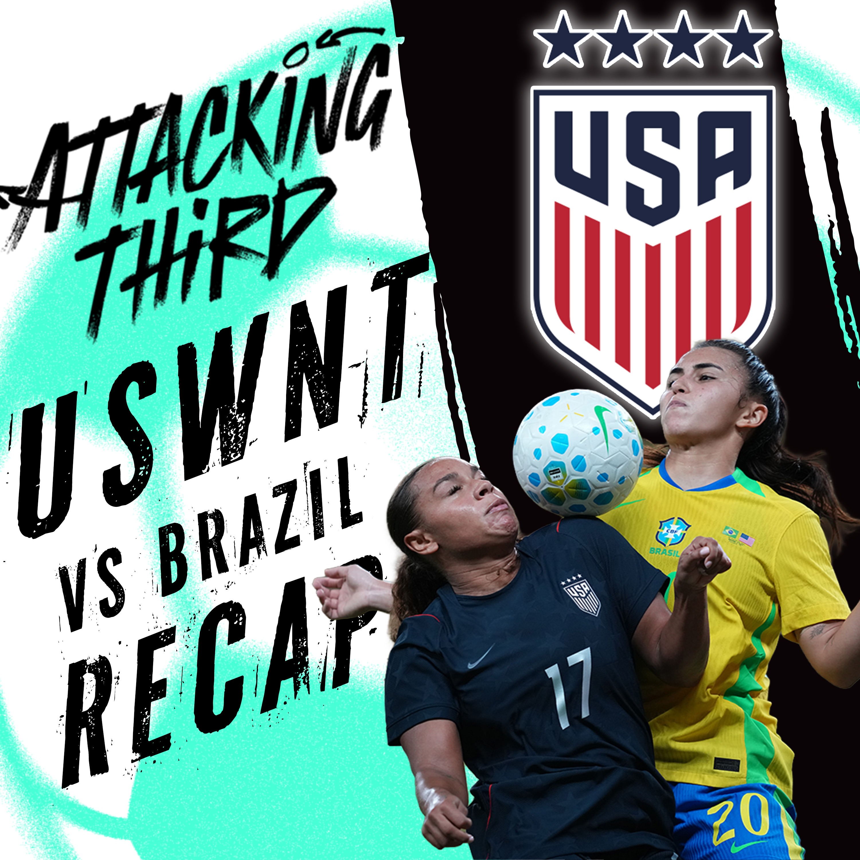 USWNT vs Brazil REMATCH! 🇧🇷🇺🇸 WILD night as Brazil earns 8 Red cards episode artwork