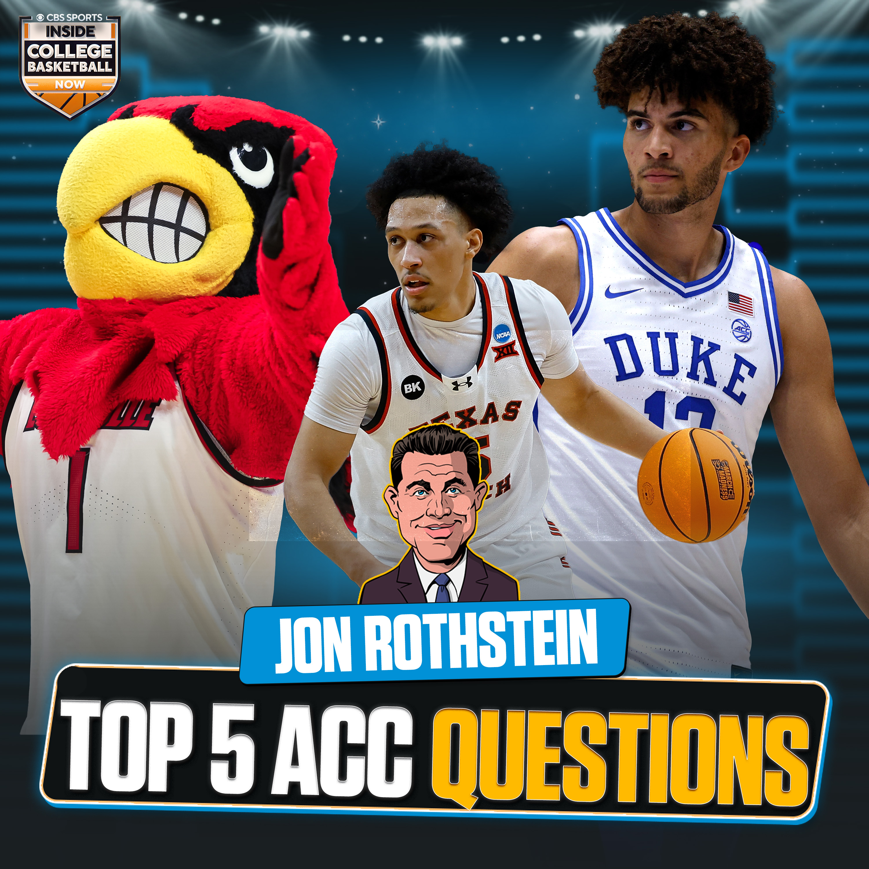 The TOP FIVE ACC Questions -- Will Duke be BETTER than last year?; Darrion Williams = ACCPOY? episode artwork