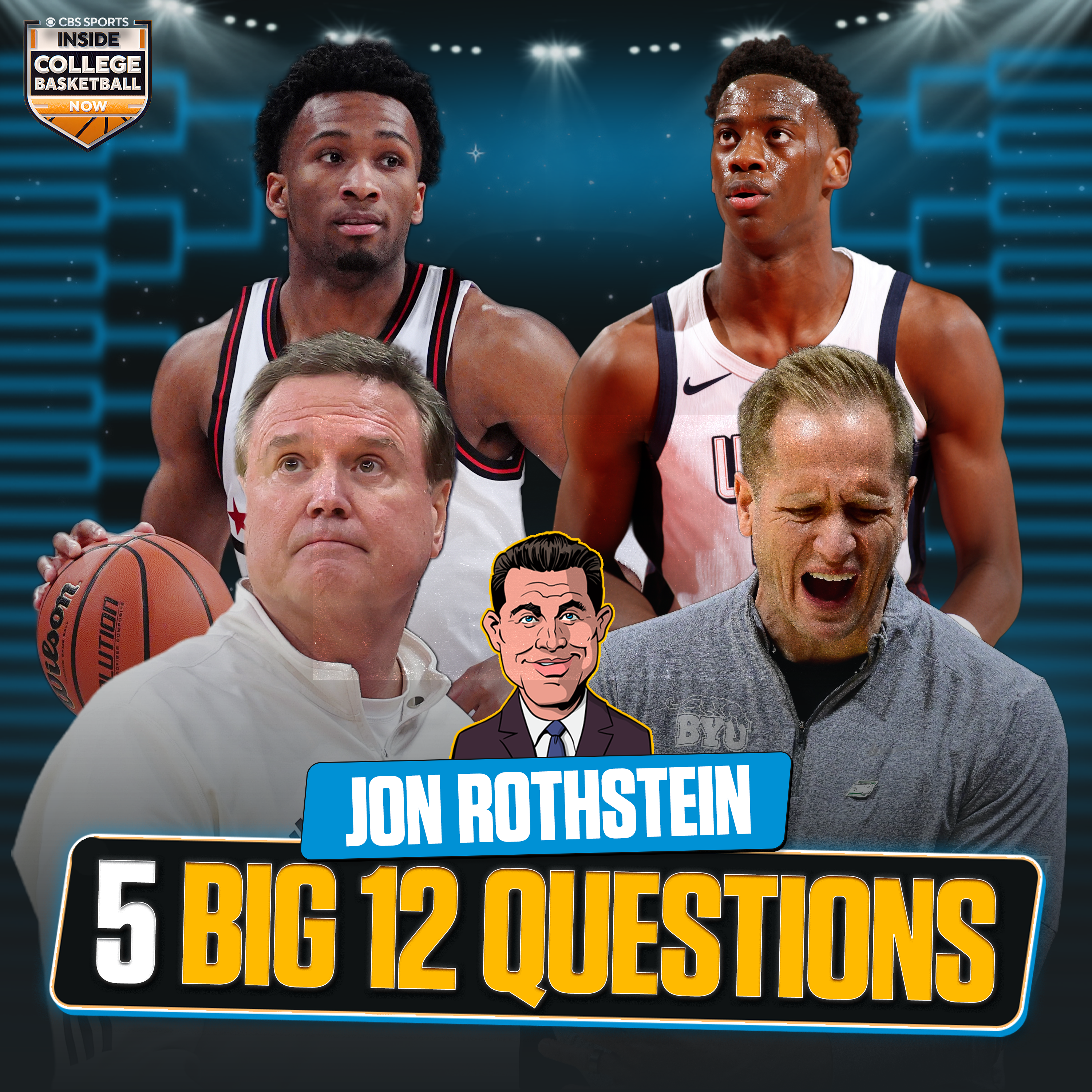 5 Big 12 Questions for 2025-26: Houston's Youth, Kansas & Darryn Peterson, BYU & AJ Dybantsa